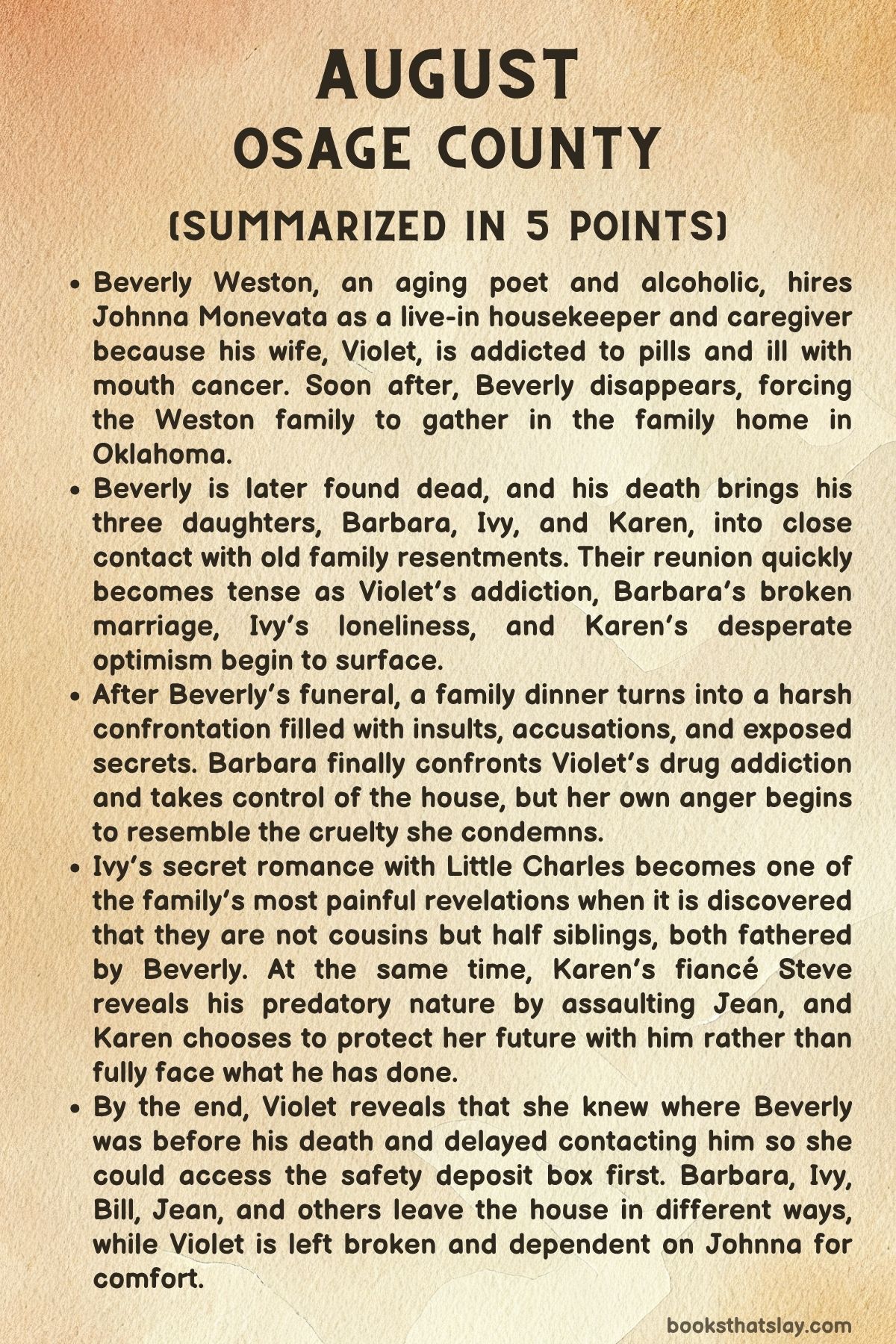 august osage county summary