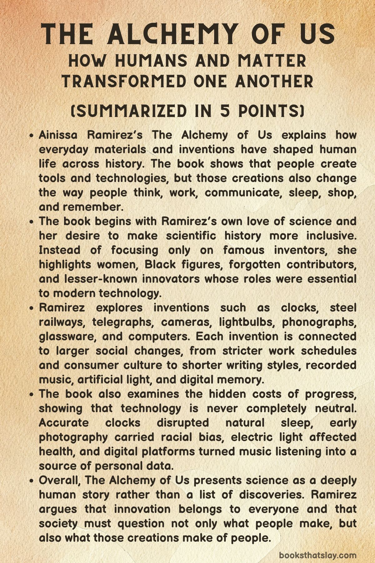 The Alchemy of Us Summary