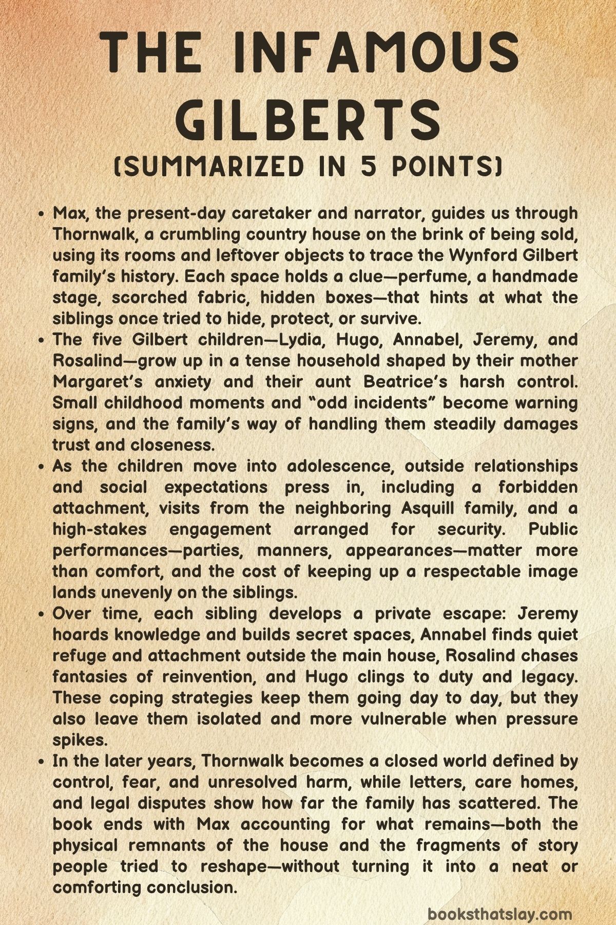 The Infamous Gilberts Summary