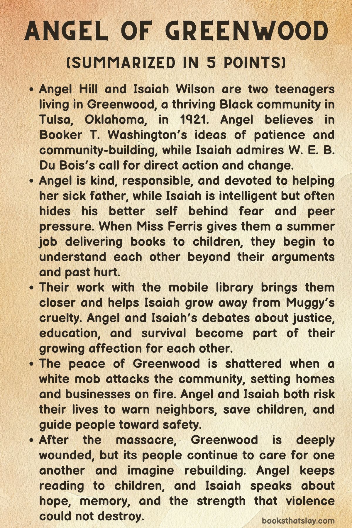 Angel of Greenwood summary