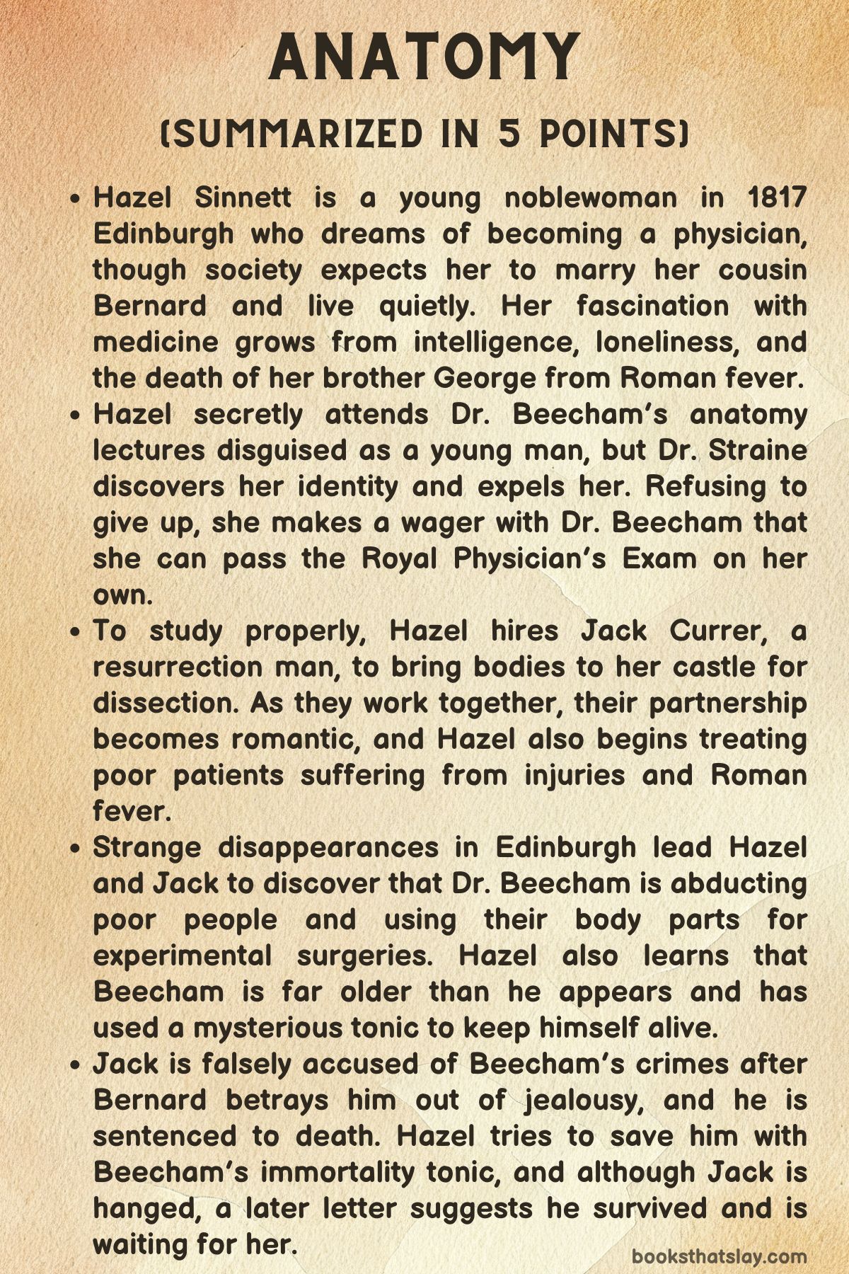 anatomy by dana schwartz summary