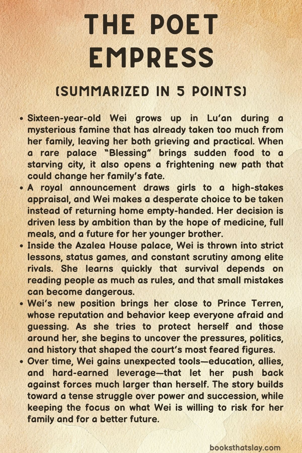 the poet empress summary