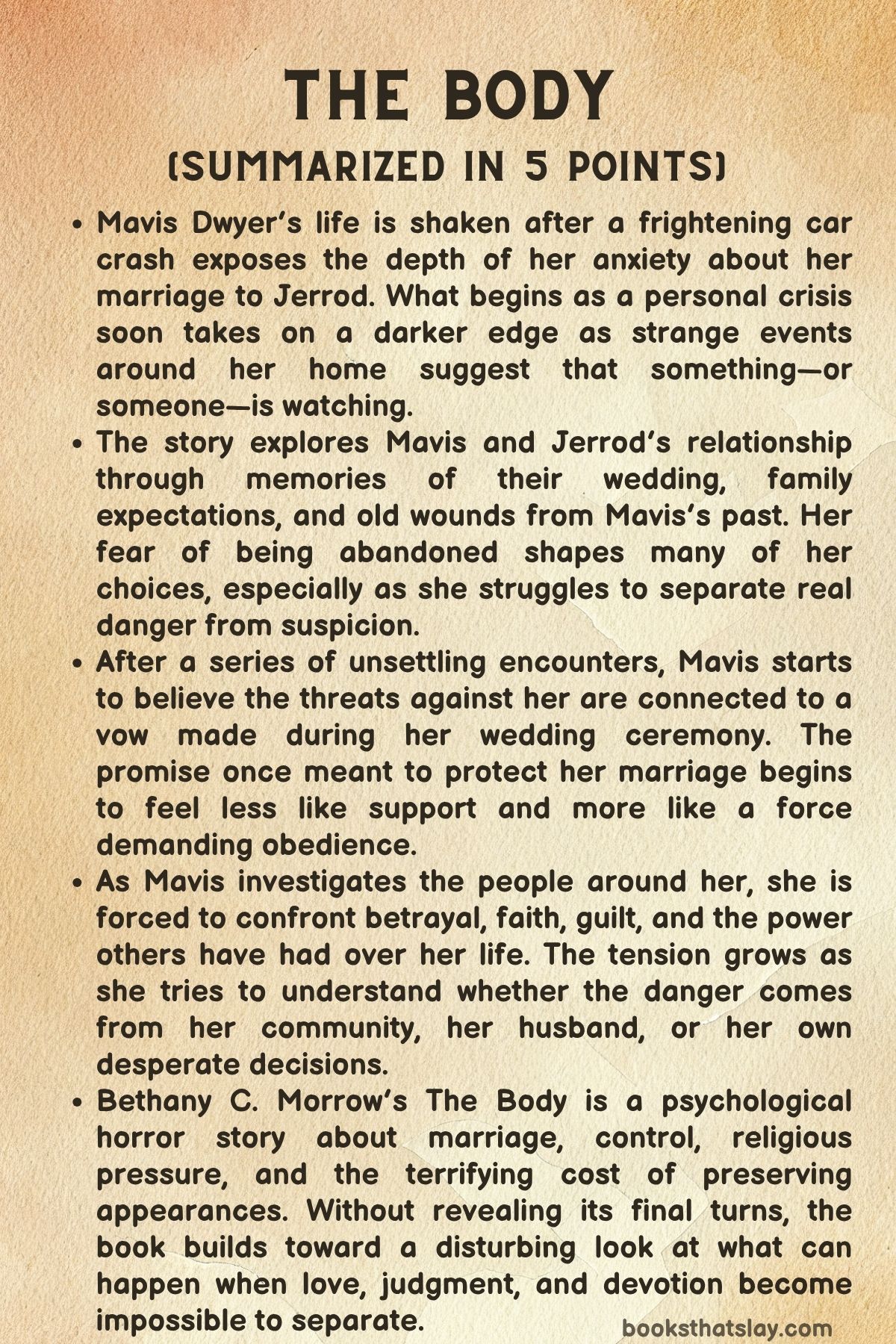 The Body by Bethany C. Morrow Summary