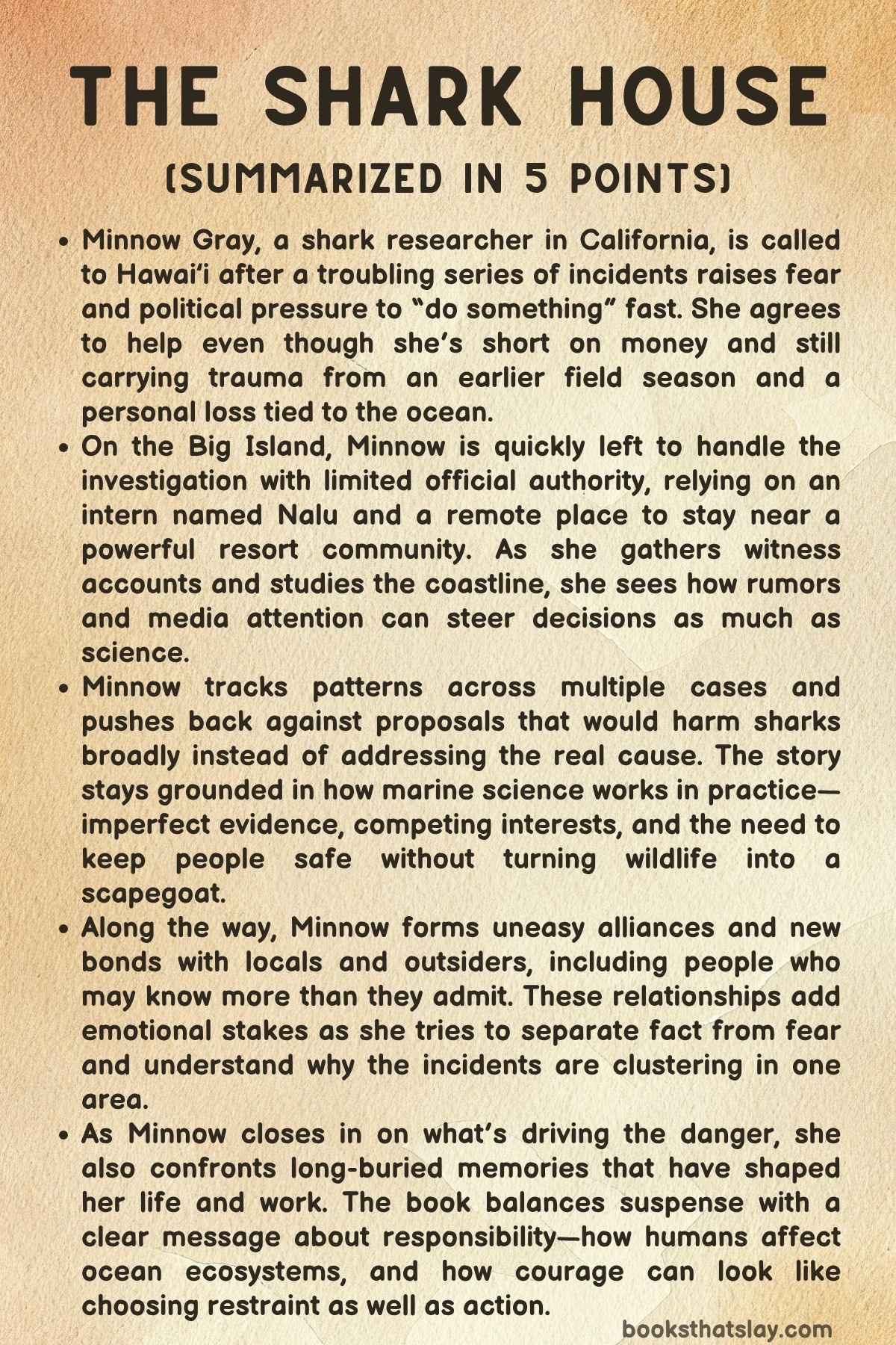 the shark house summary