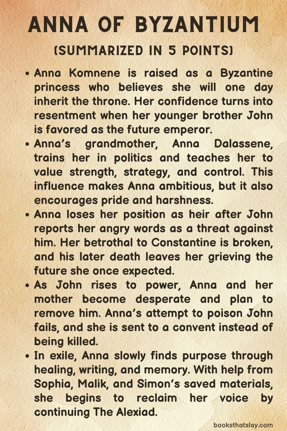 Anna Of Byzantium Summary