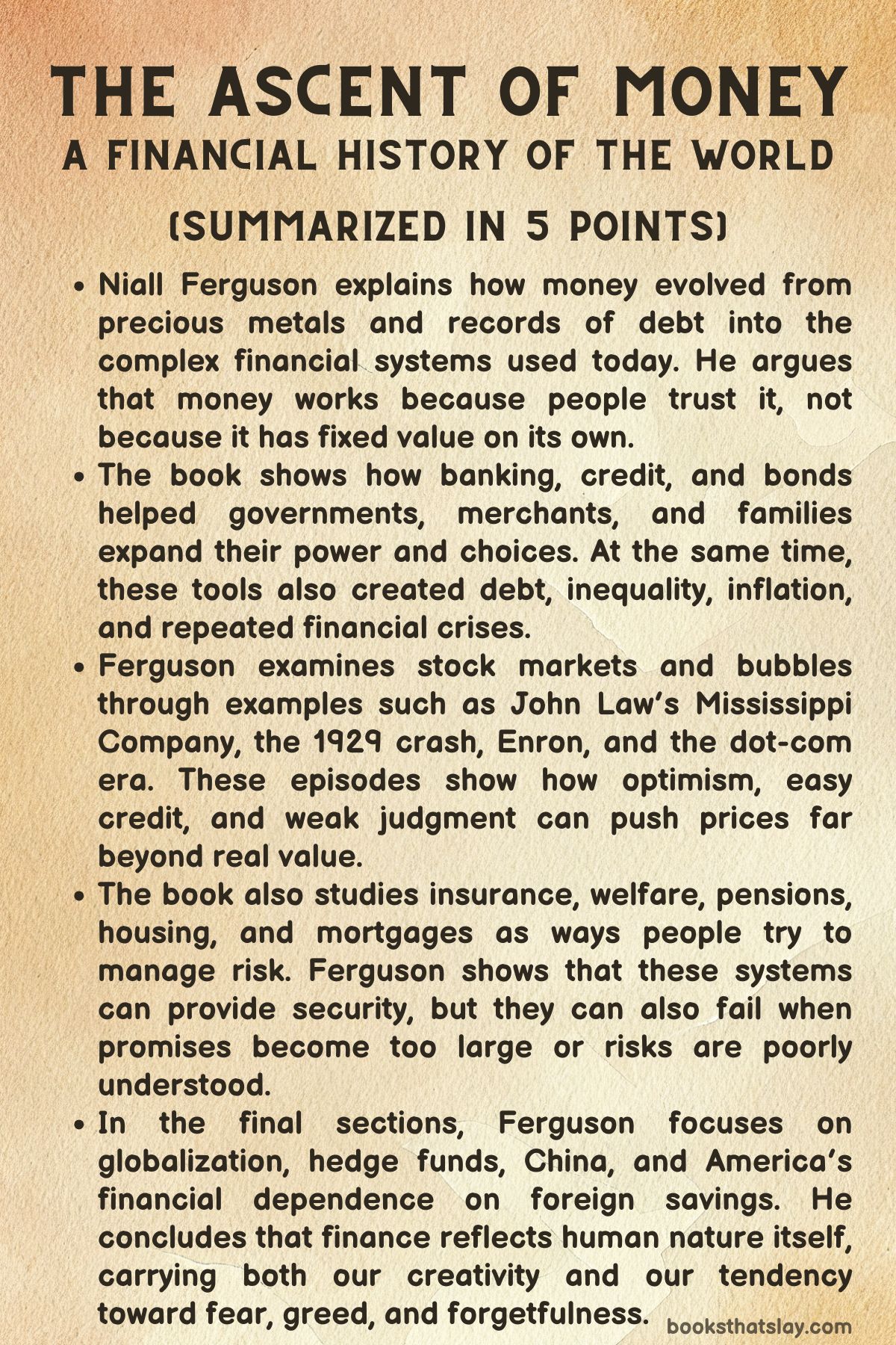 The Ascent of Money Summary