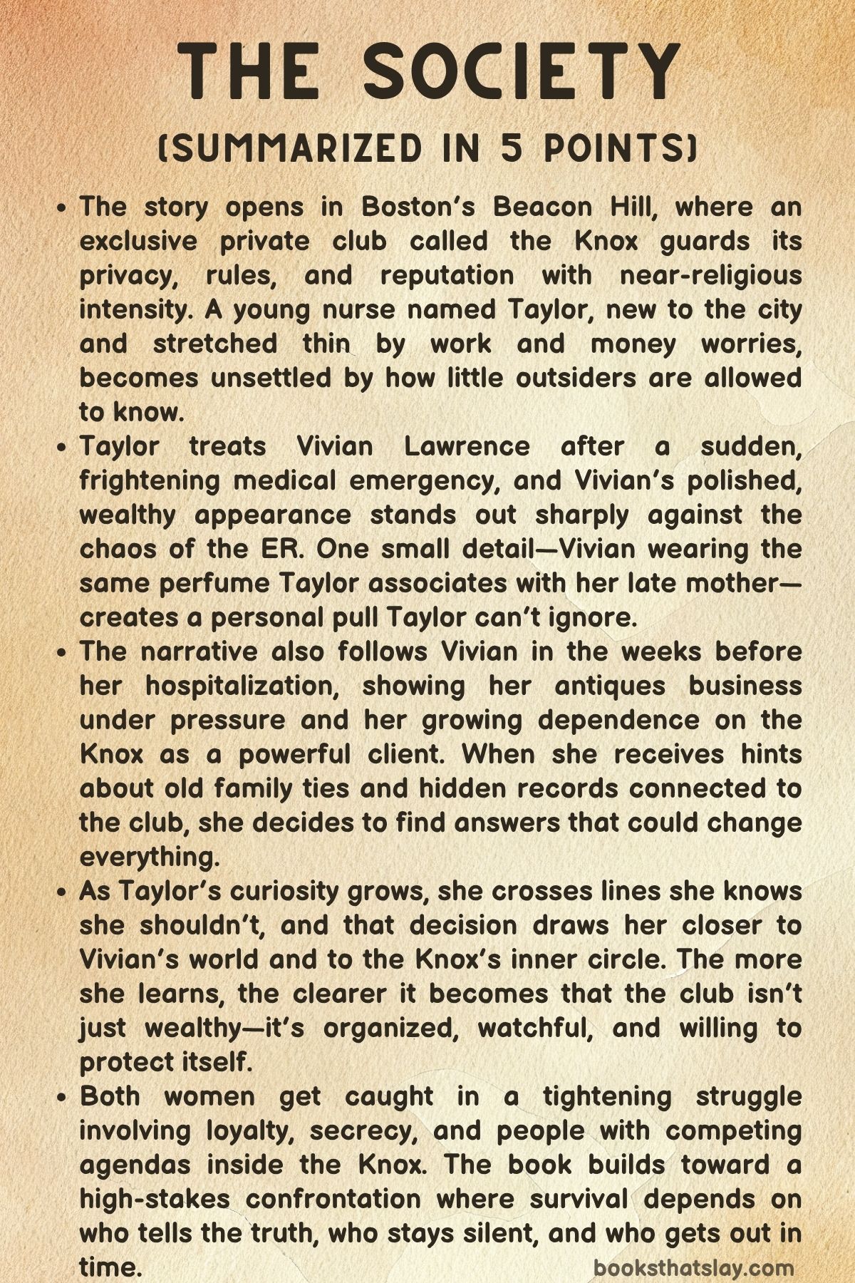 The Society by Karen Winn Summary