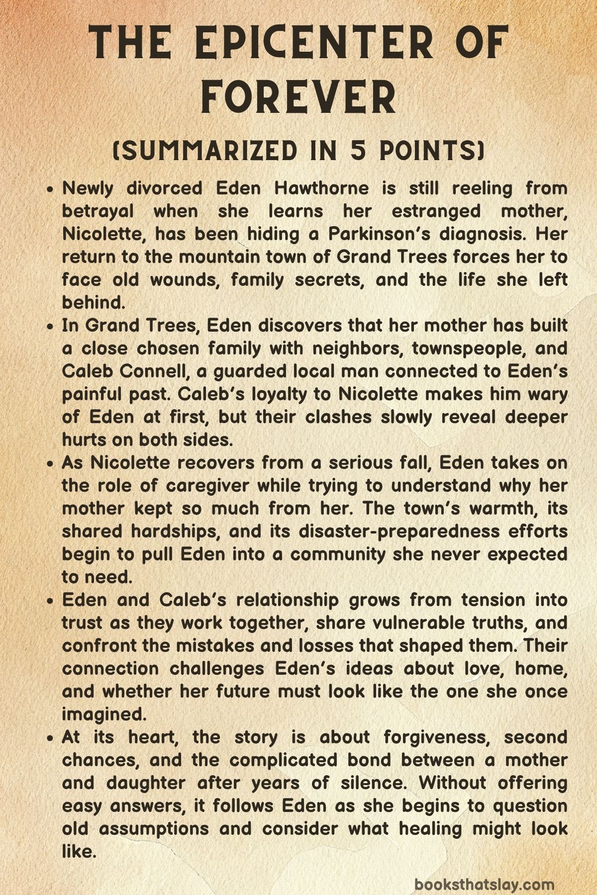 The Epicenter of Forever Summary