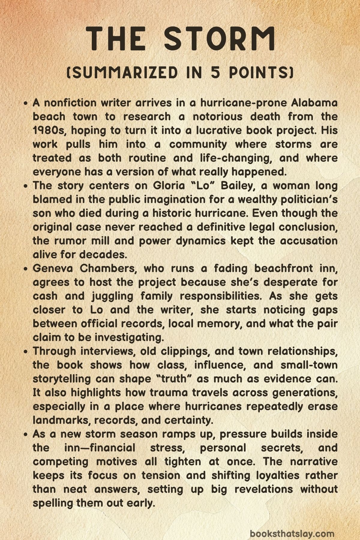 The Storm by Rachel Hawkins summary