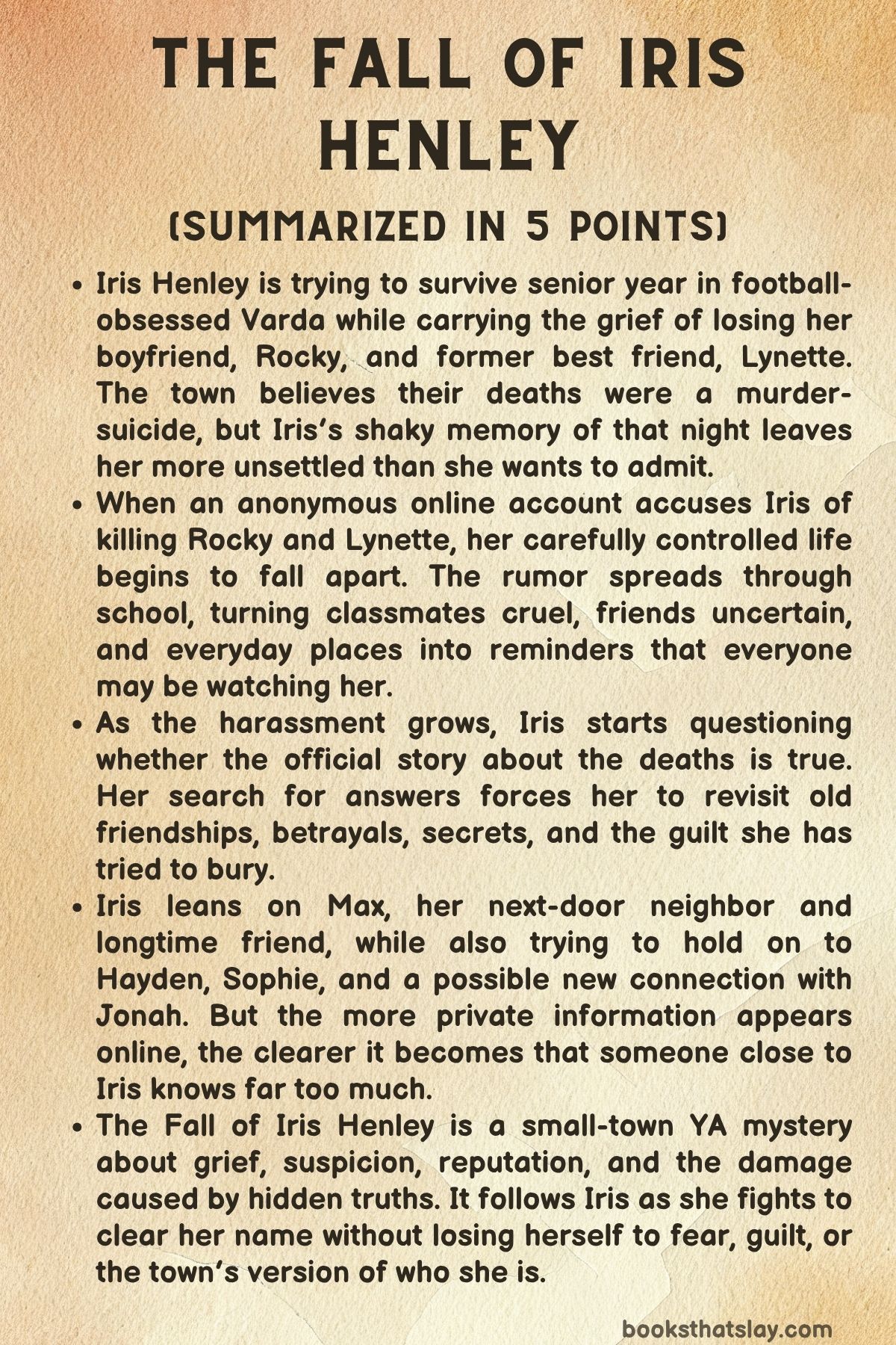 The Fall of Iris Henley Summary