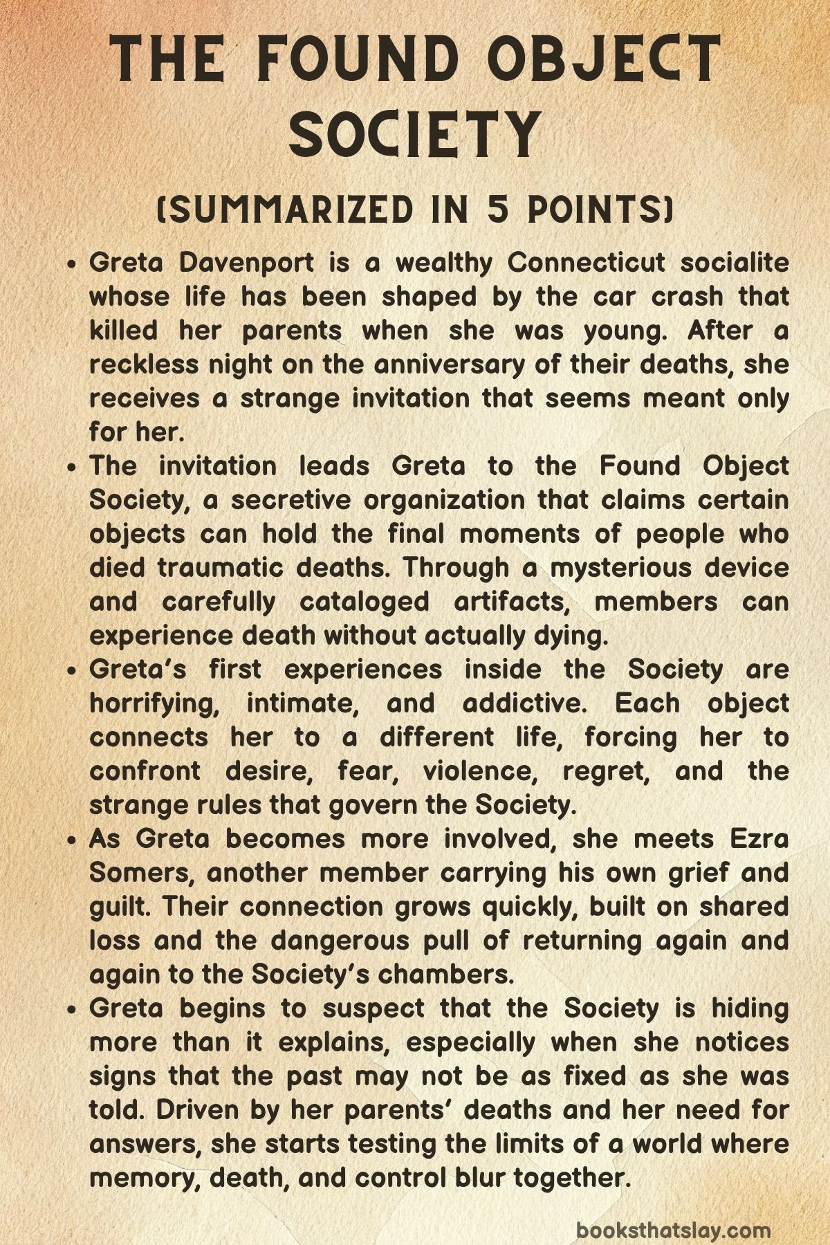 The Found Object Society Summary