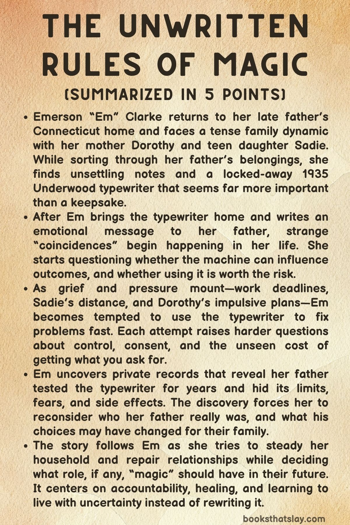 The Unwritten Rules of Magic Summary