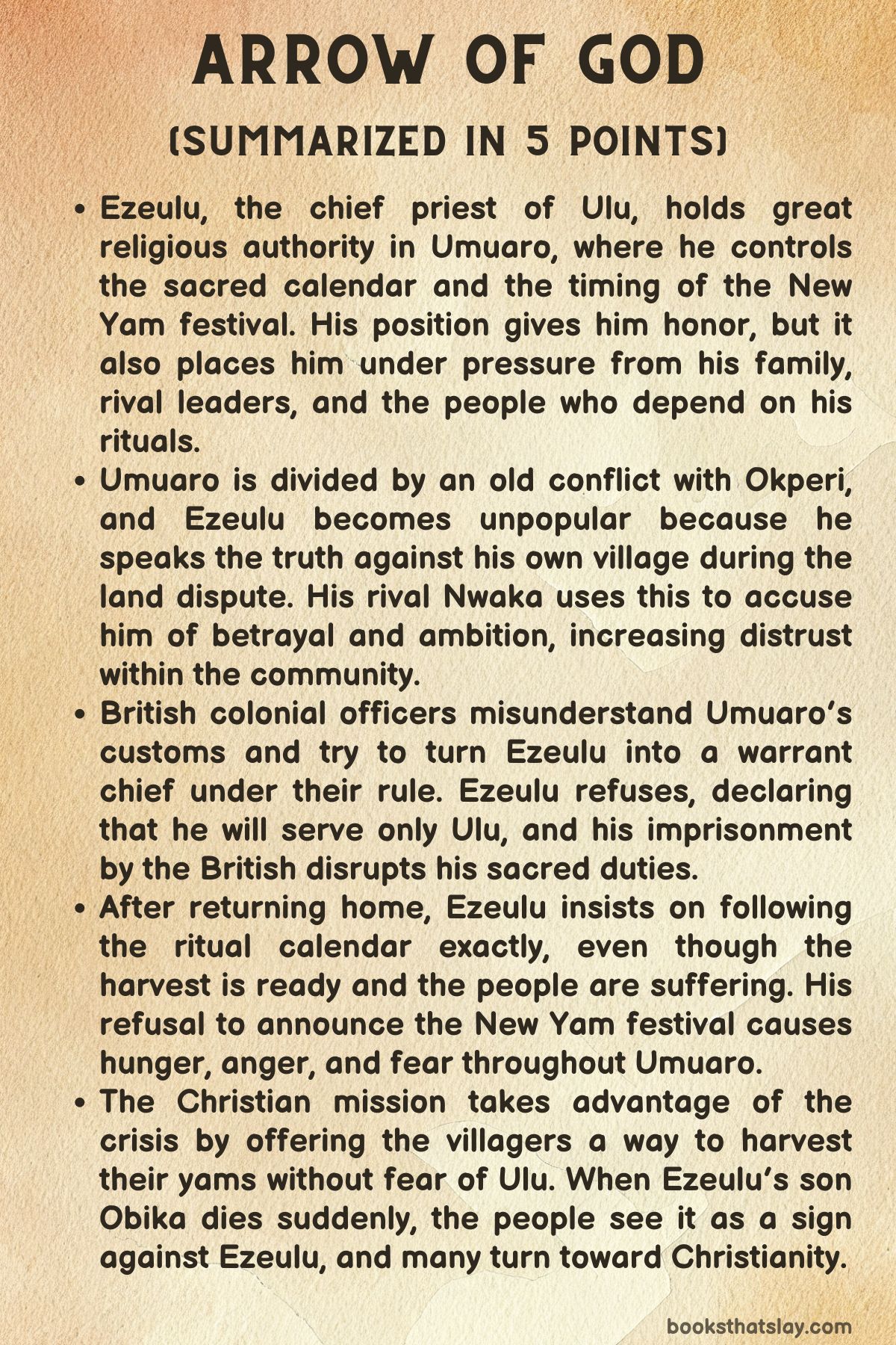 Arrow of God Summary