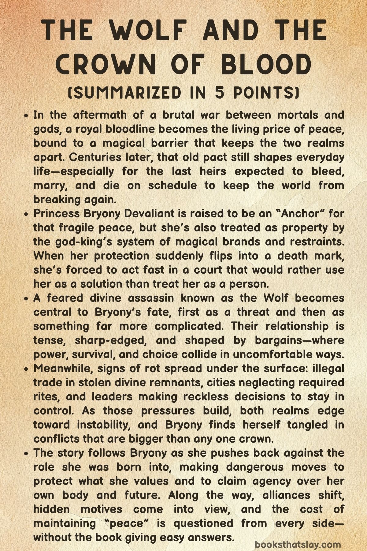 The Wolf and the Crown of Blood Summary