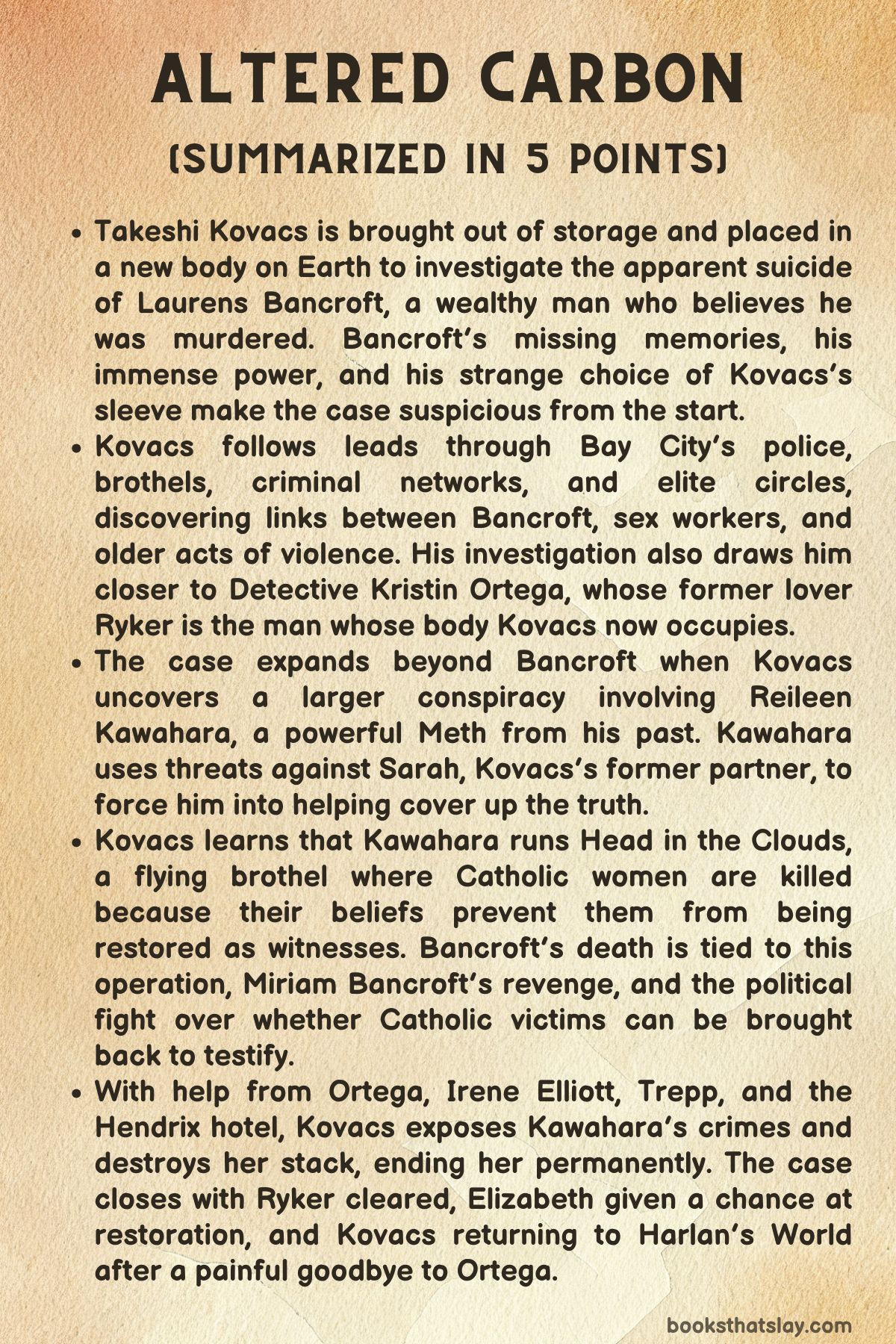 Altered Carbon Summary