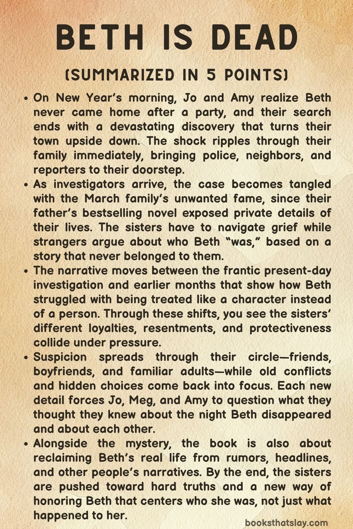 Beth Is Dead Summary