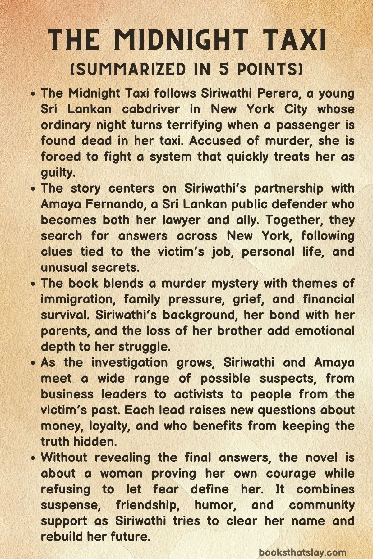 the midnight taxi summary