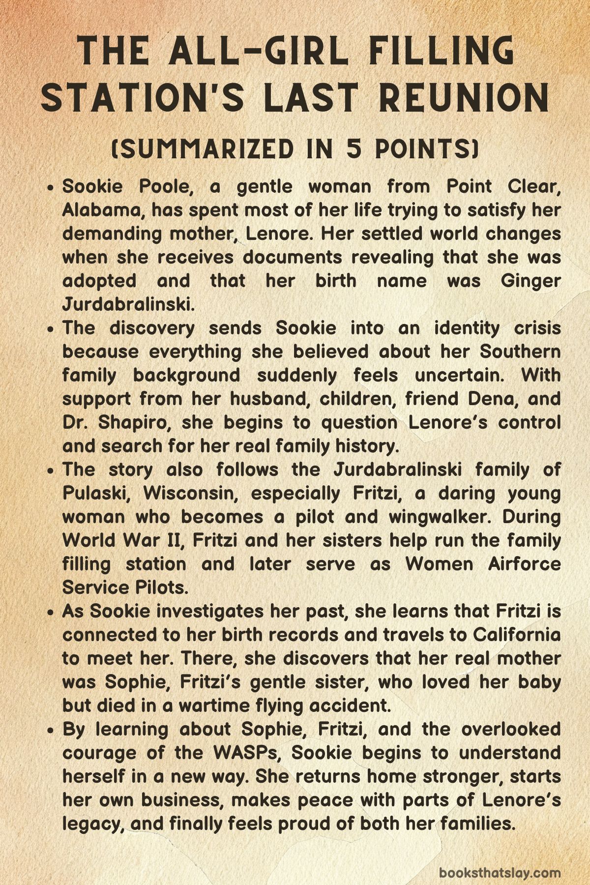 The All-Girl Filling Station's Last Reunion Summary
