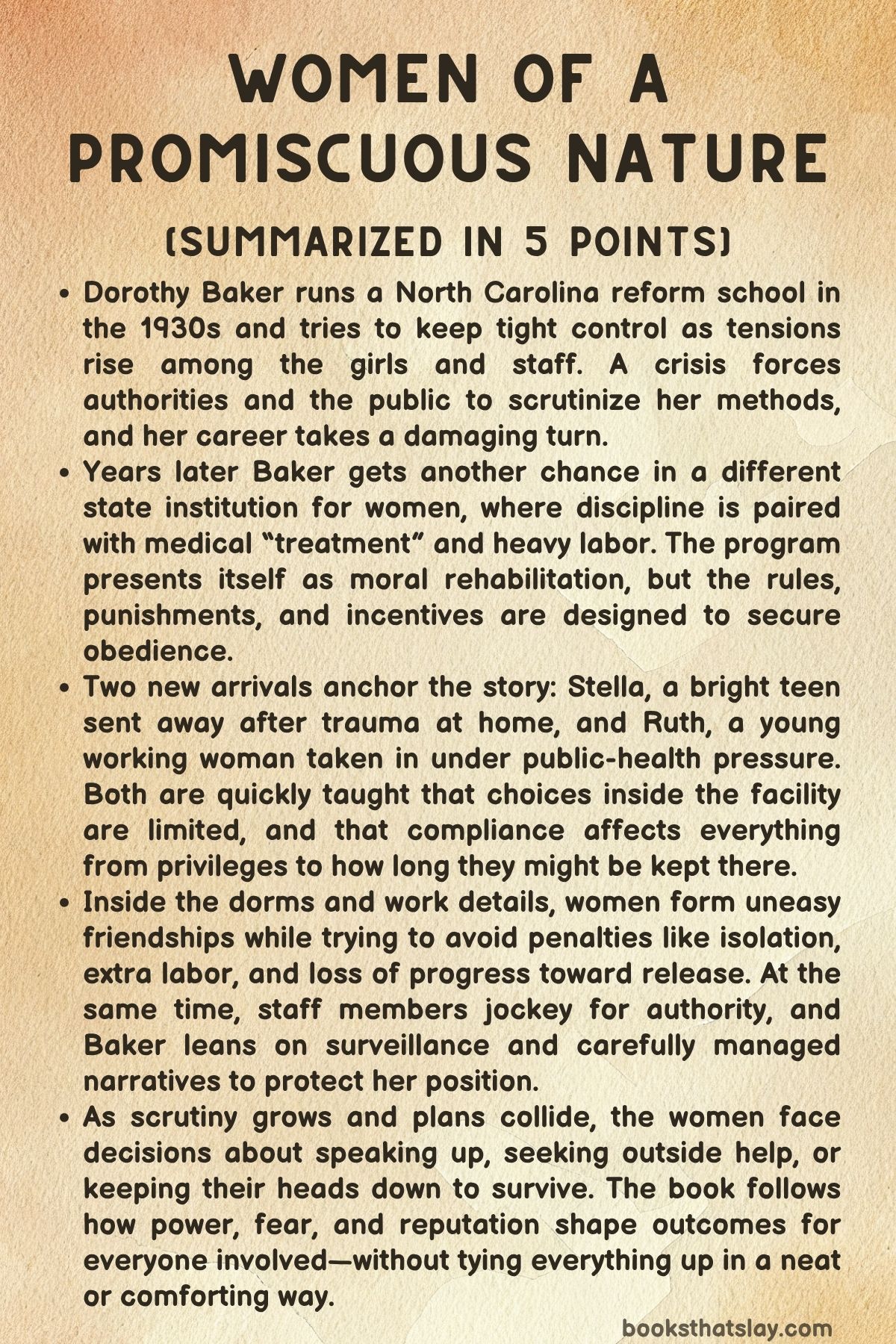 Women of a Promiscuous Nature Summary