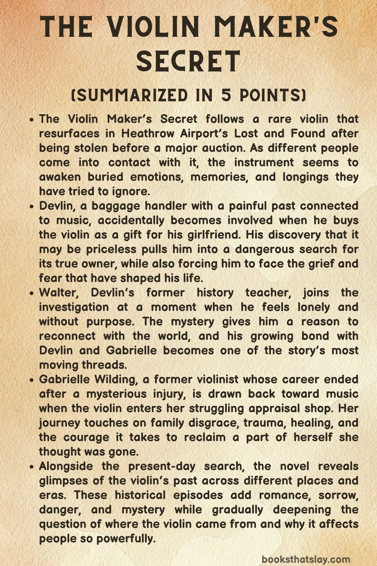 the violin maker's secret summary
