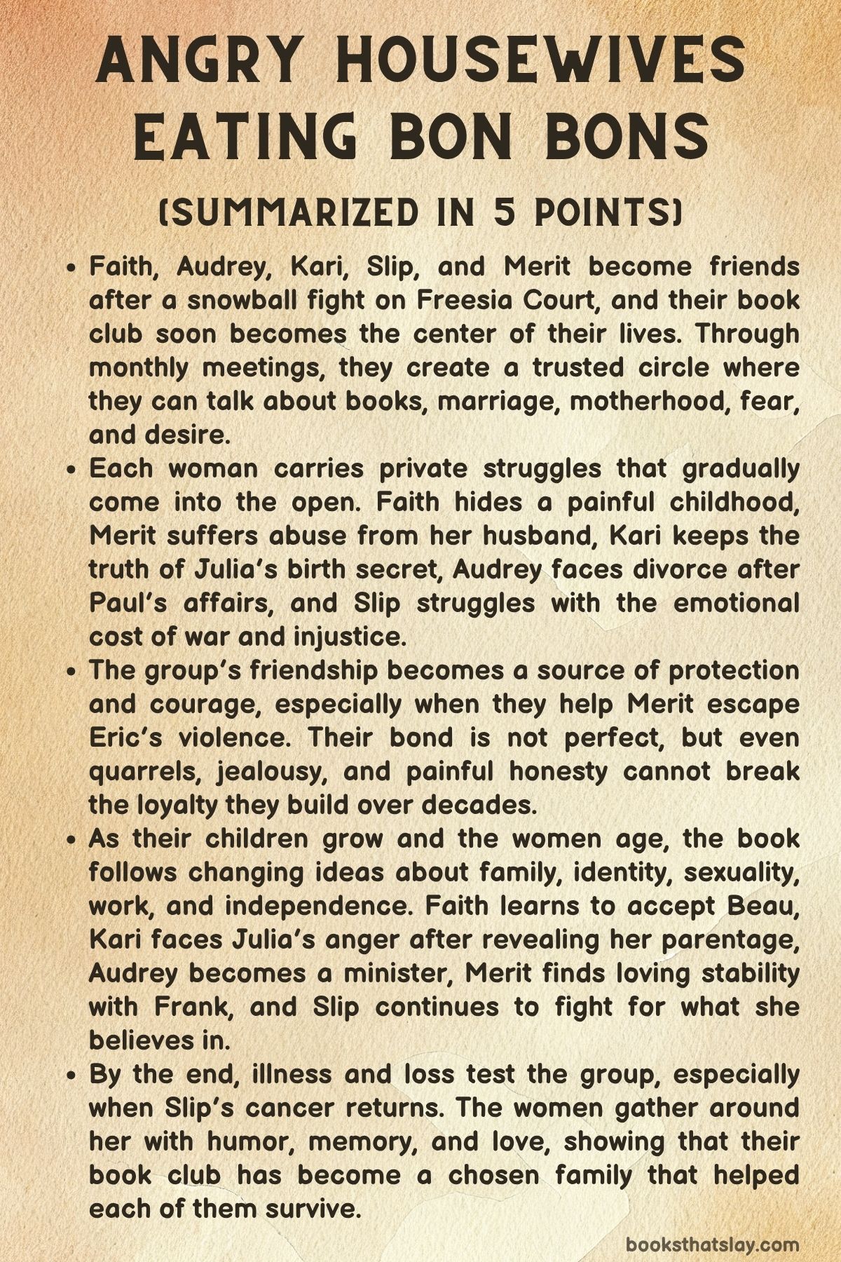 Angry Housewives Eating Bon Bons Summary