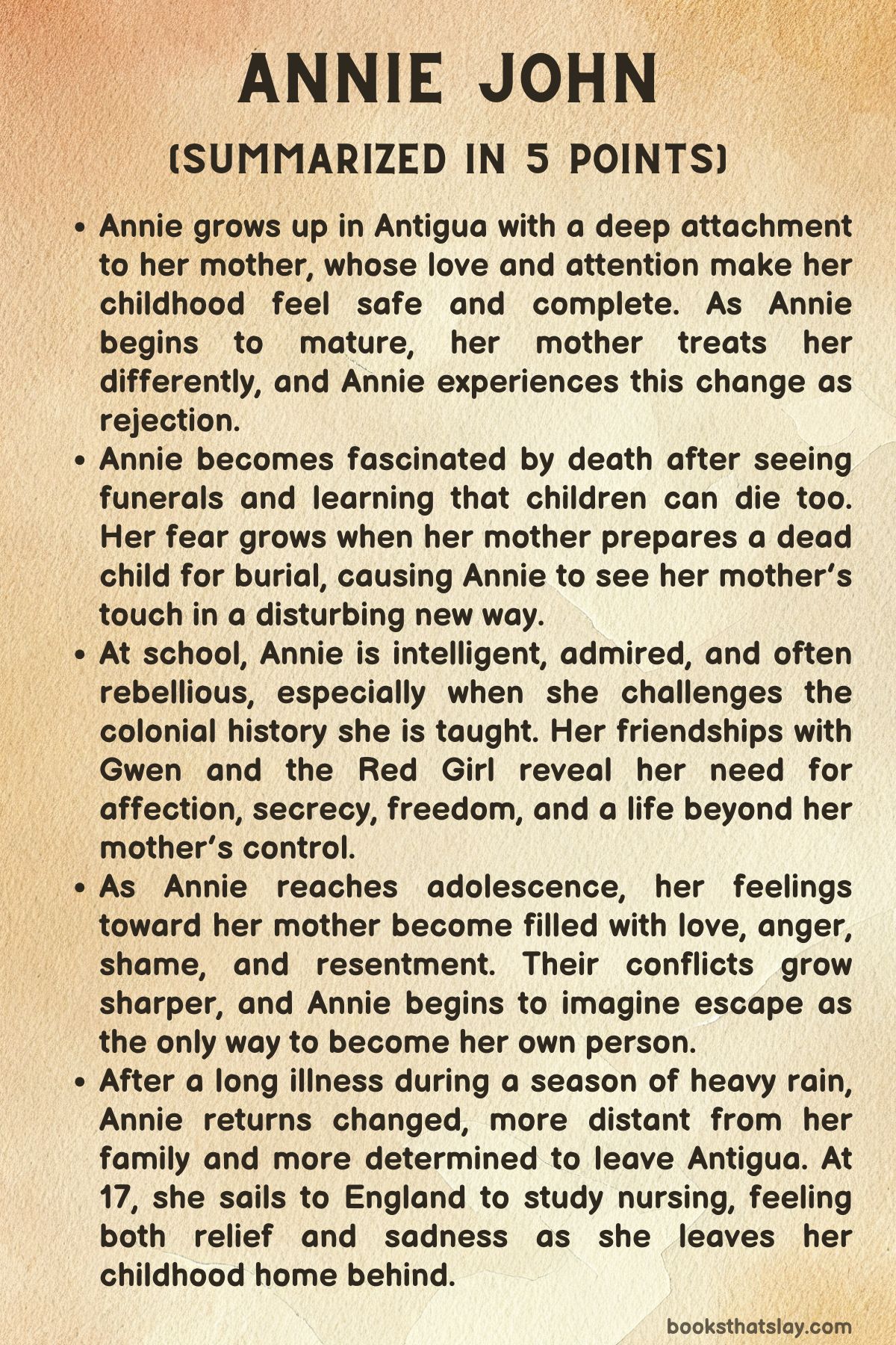 Annie John Summary