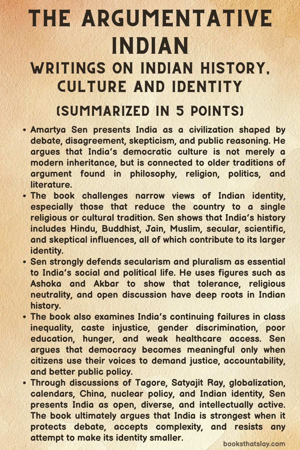 The Argumentative Indian Summary 