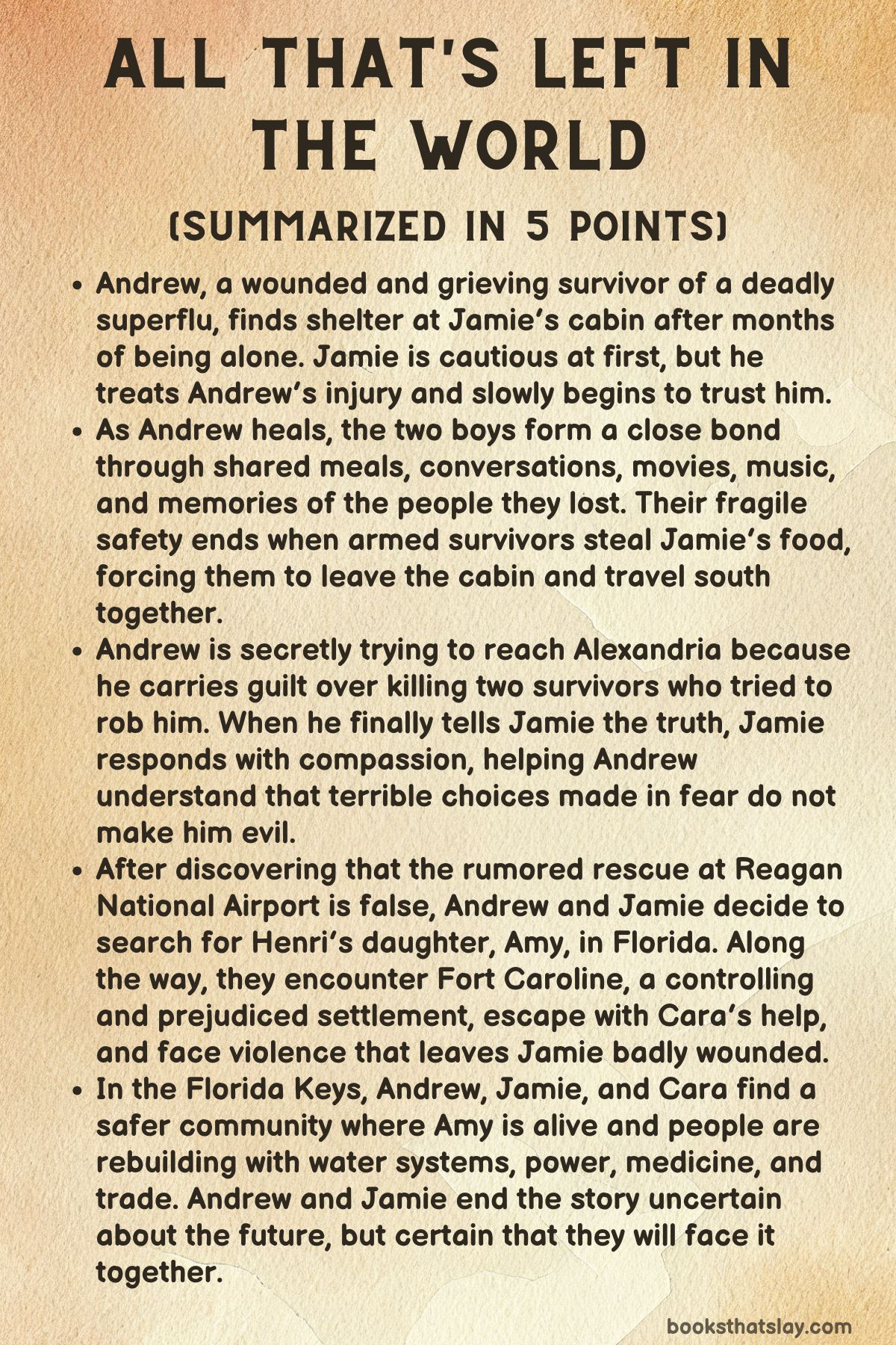 All That’s Left in the World Summary