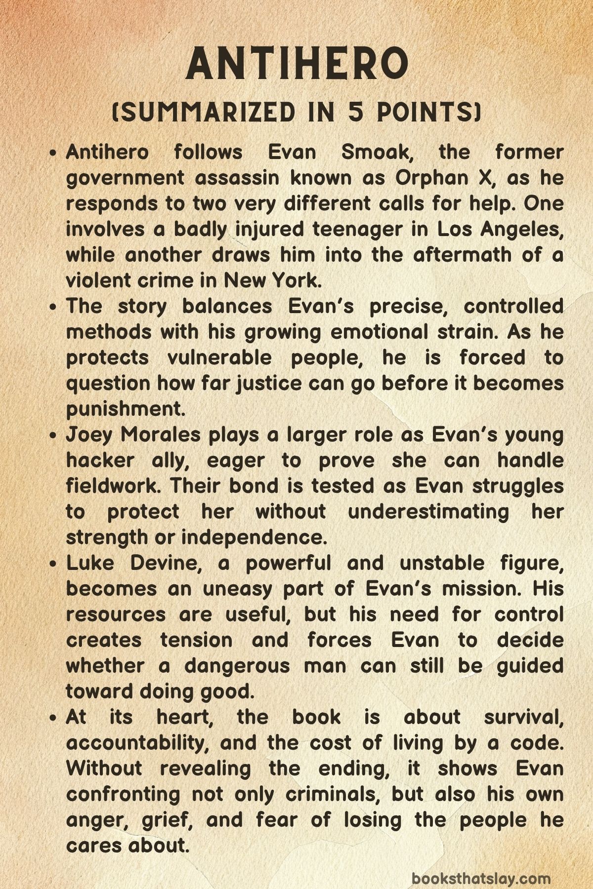 Antihero by Gregg Hurwitz Summary