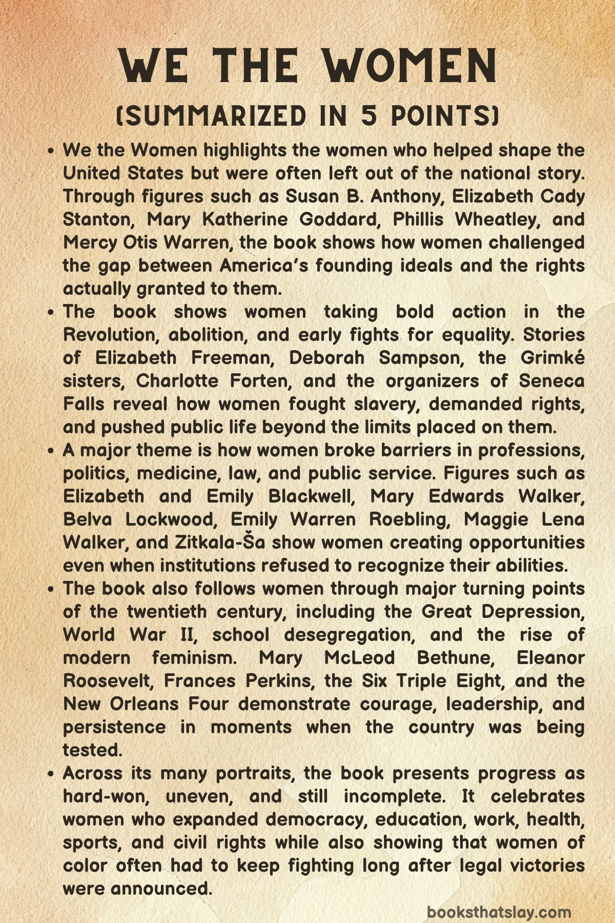 we the women summary