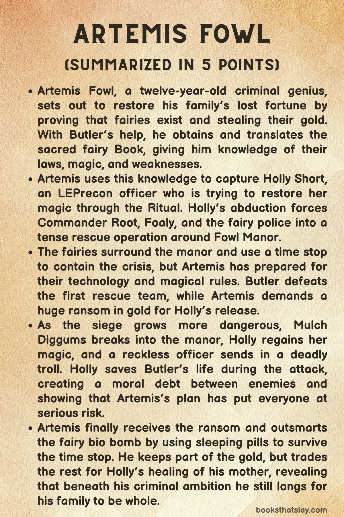Artemis Fowl Summary