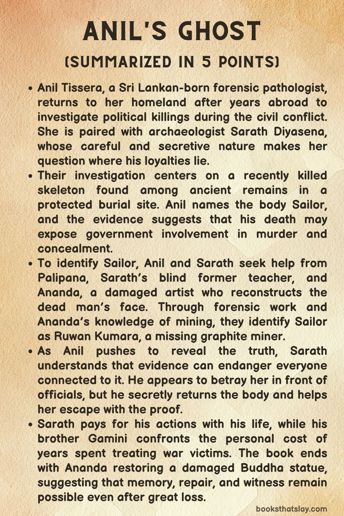 Anil's Ghost Summary