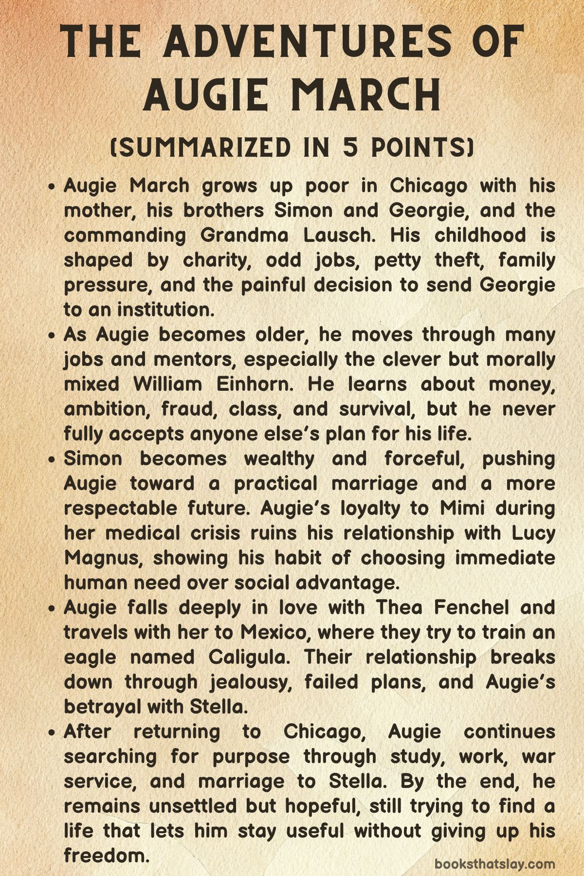 The Adventures of Augie March Summary