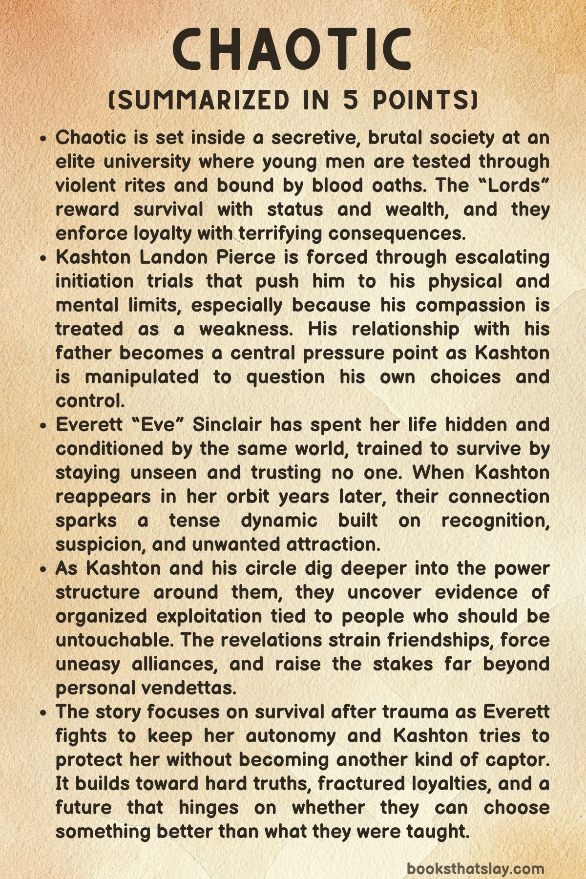 Chaotic Summary