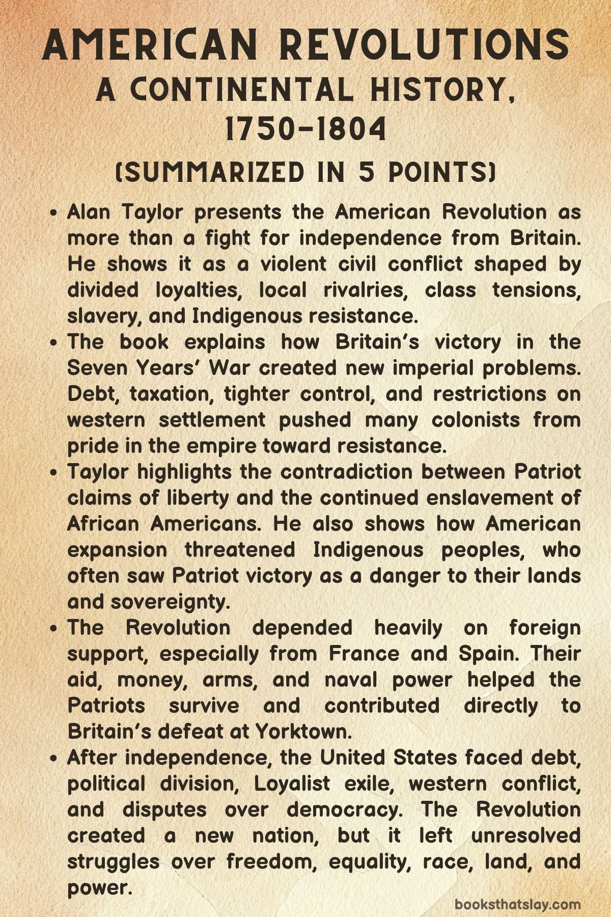 American REvolutions Summary