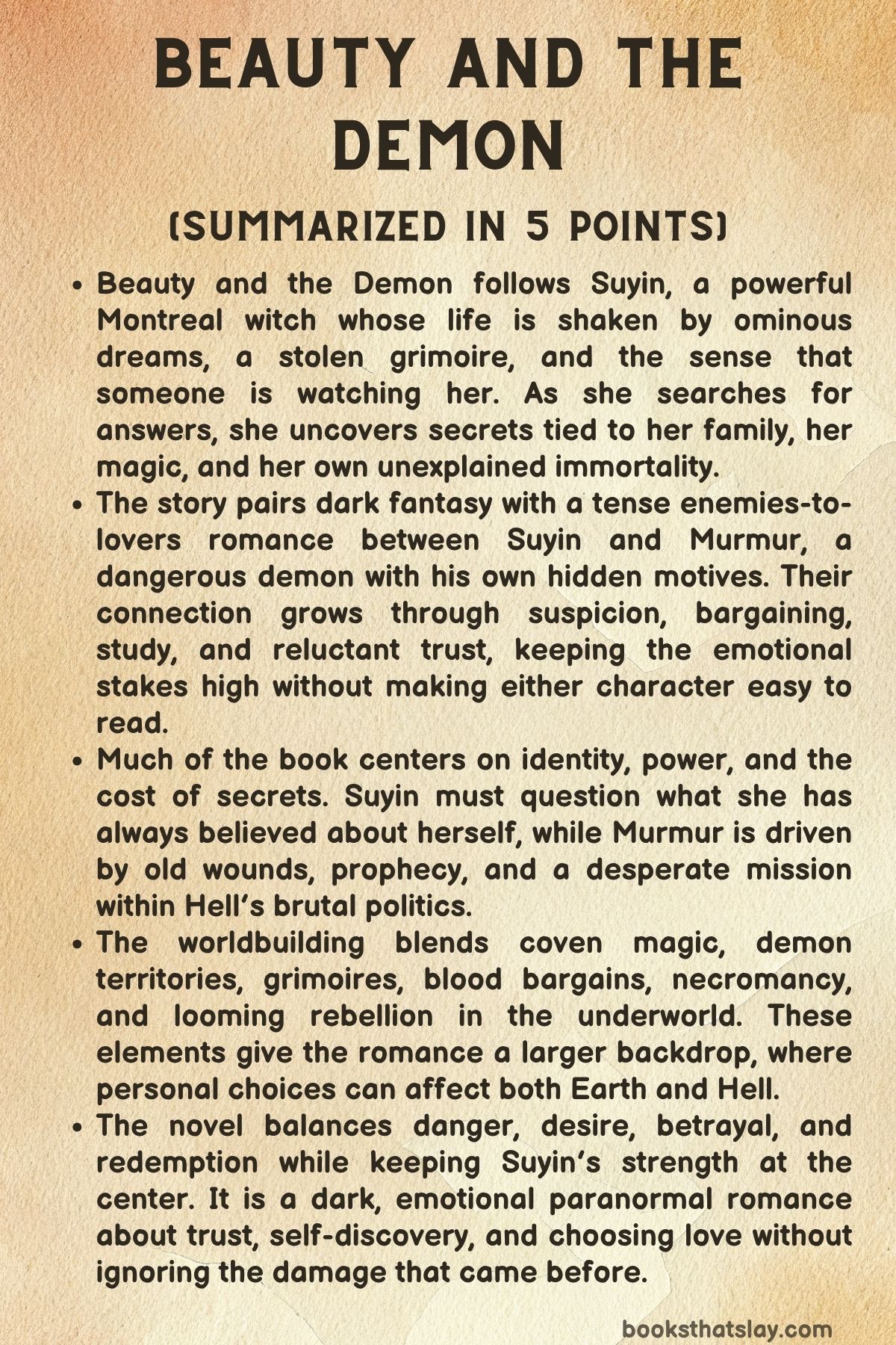 Beauty and the Demon Summary