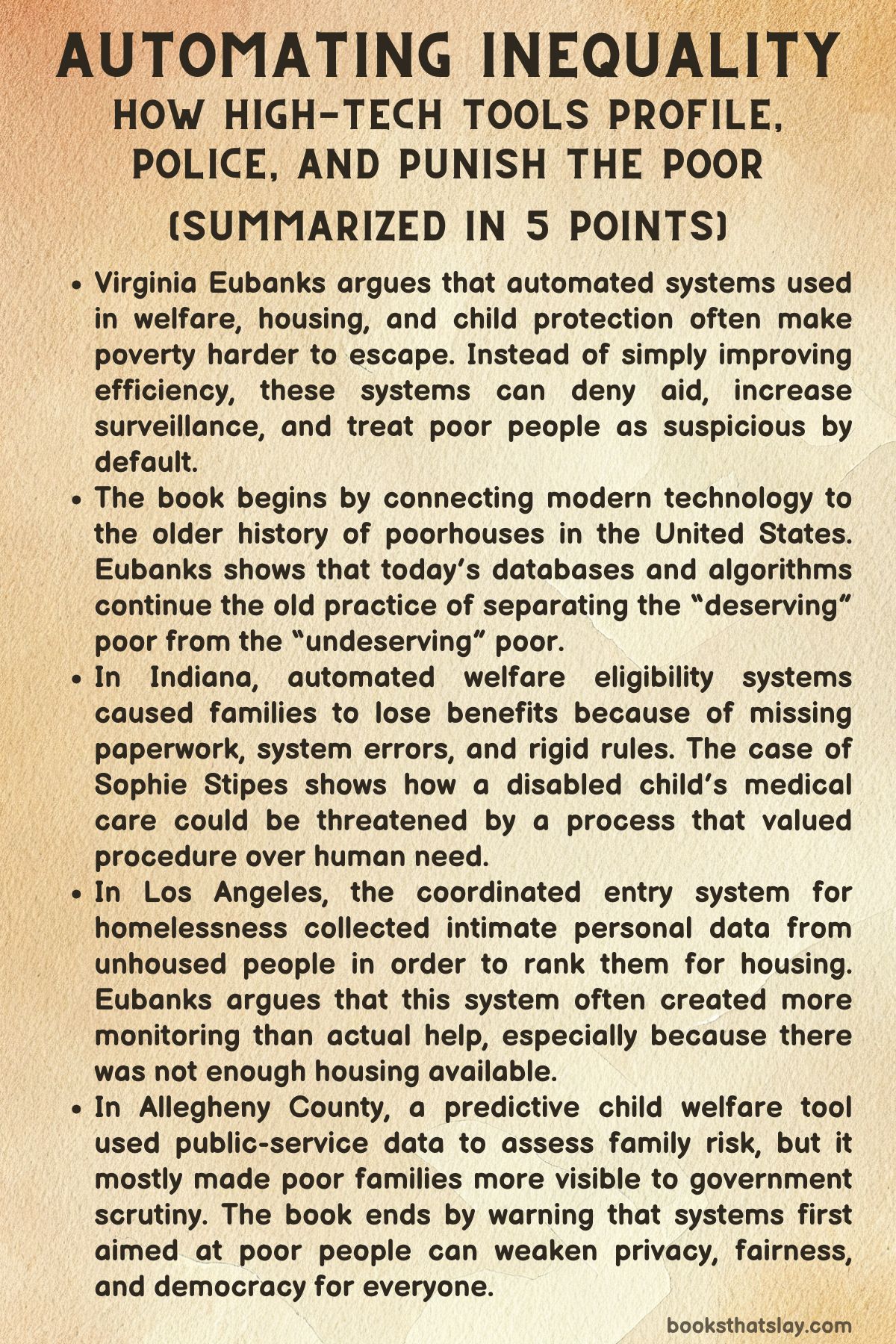 Automating Inequality Summary