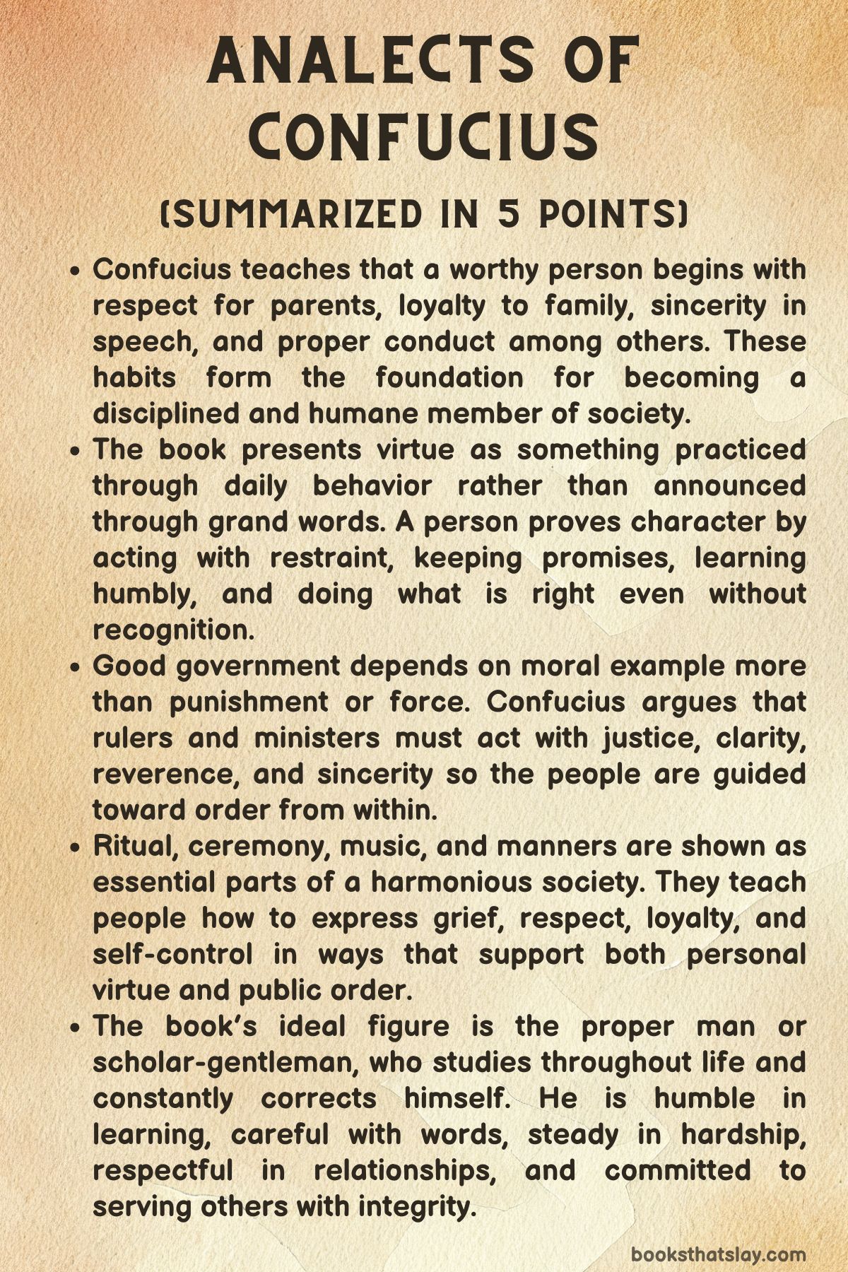 analects of confucius summary