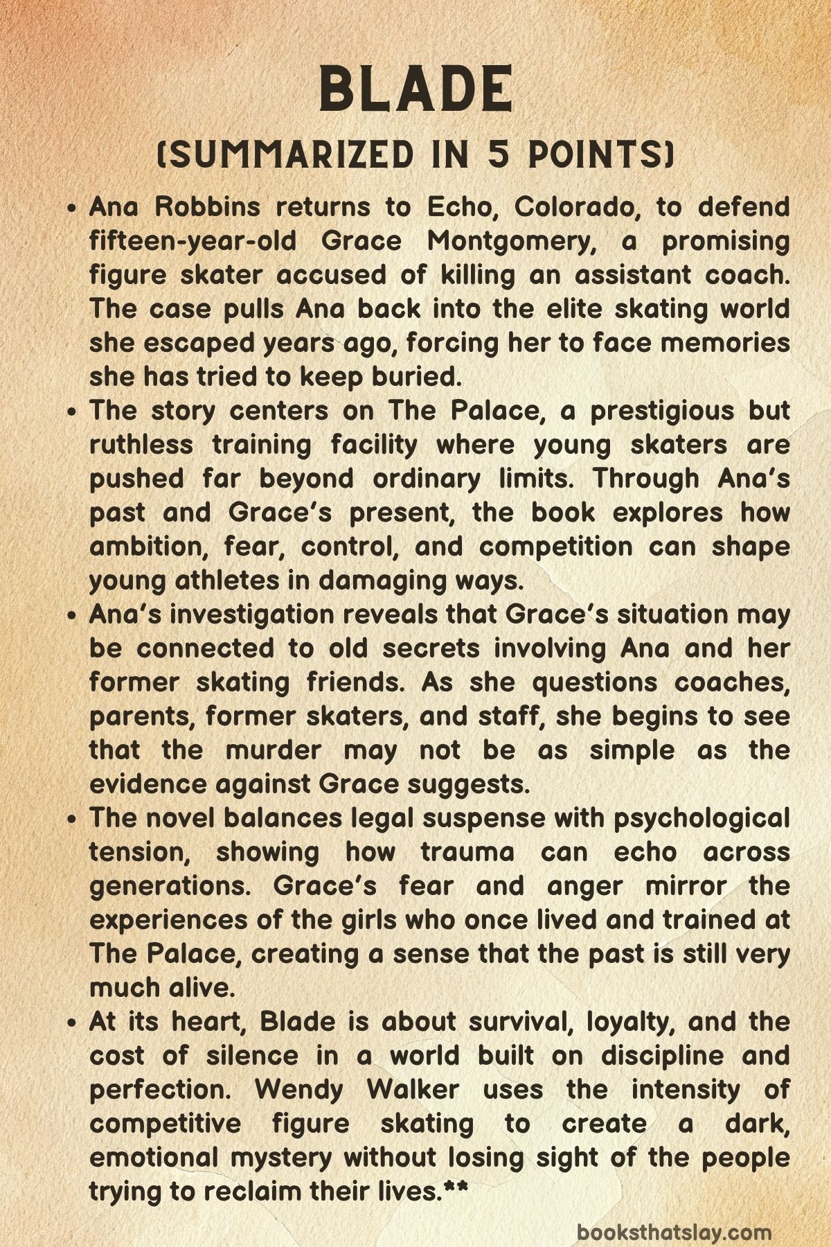 Blade by Ana Robbins Summary
