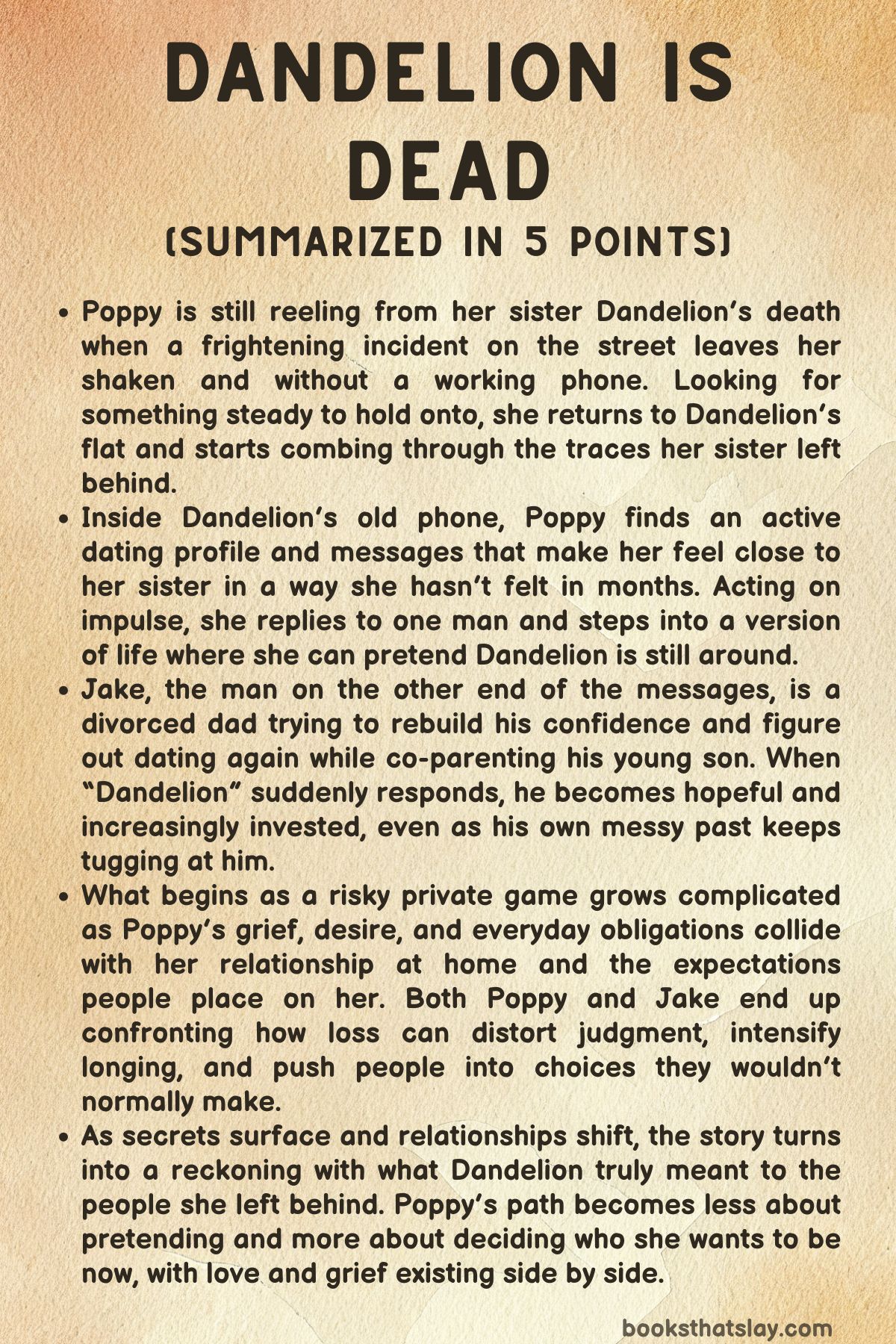 Dandelion Is Dead Summary