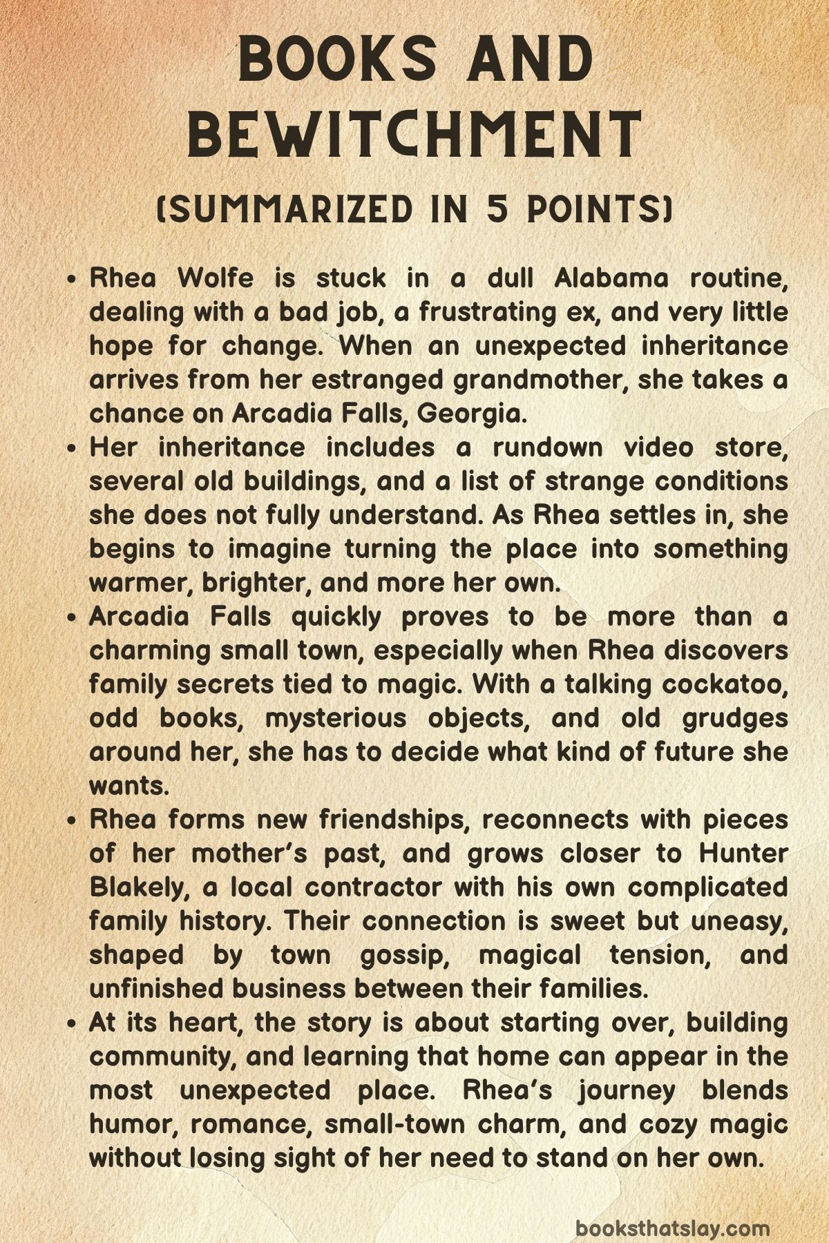 Books and Bewitchment Summary