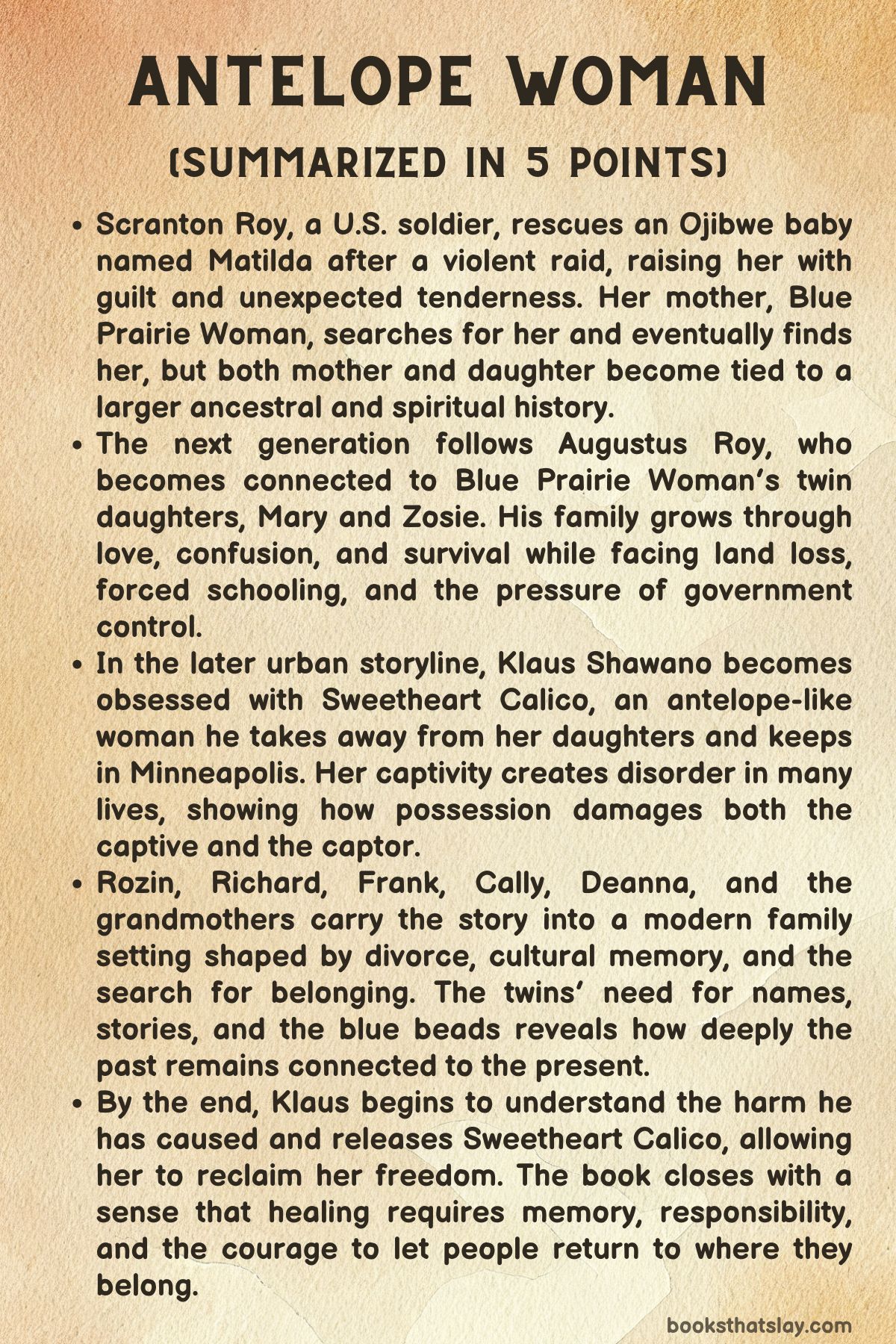 Antelope Woman Summary