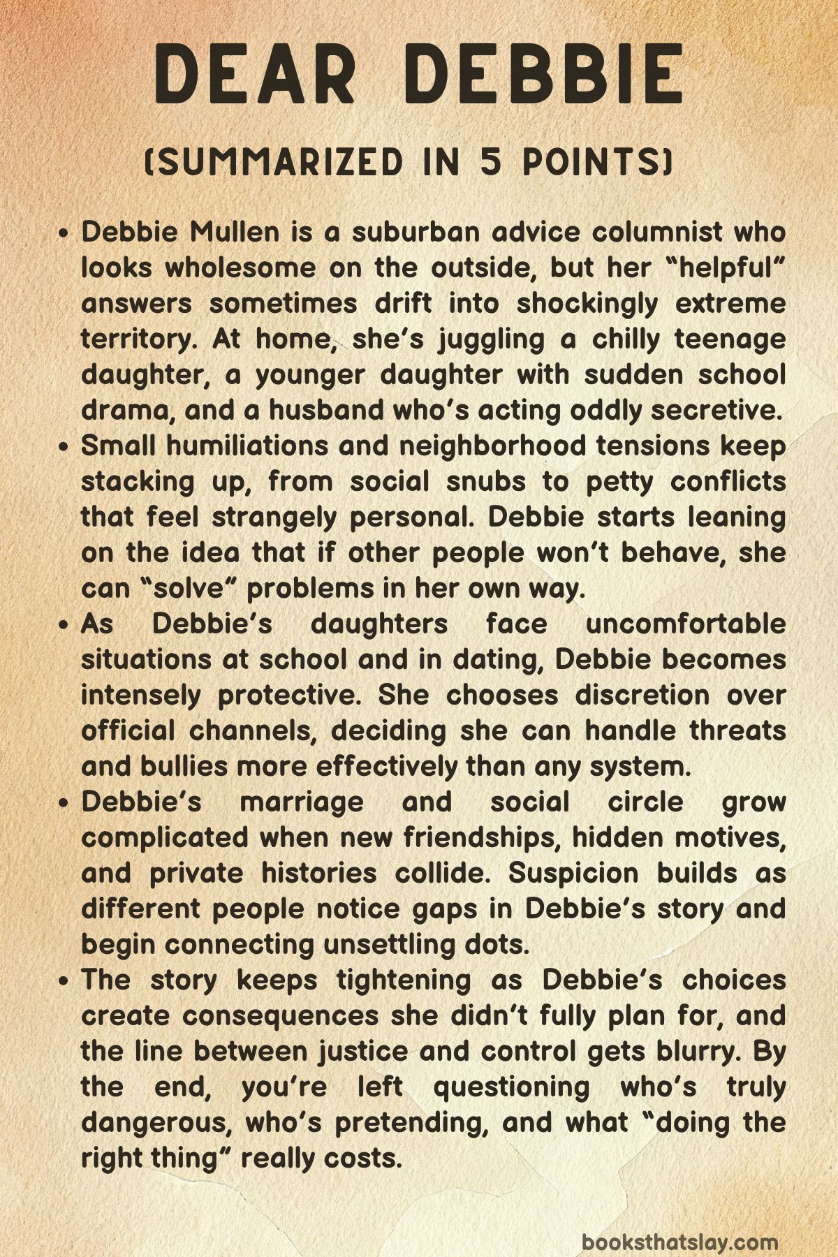 Dear Debbie Summary