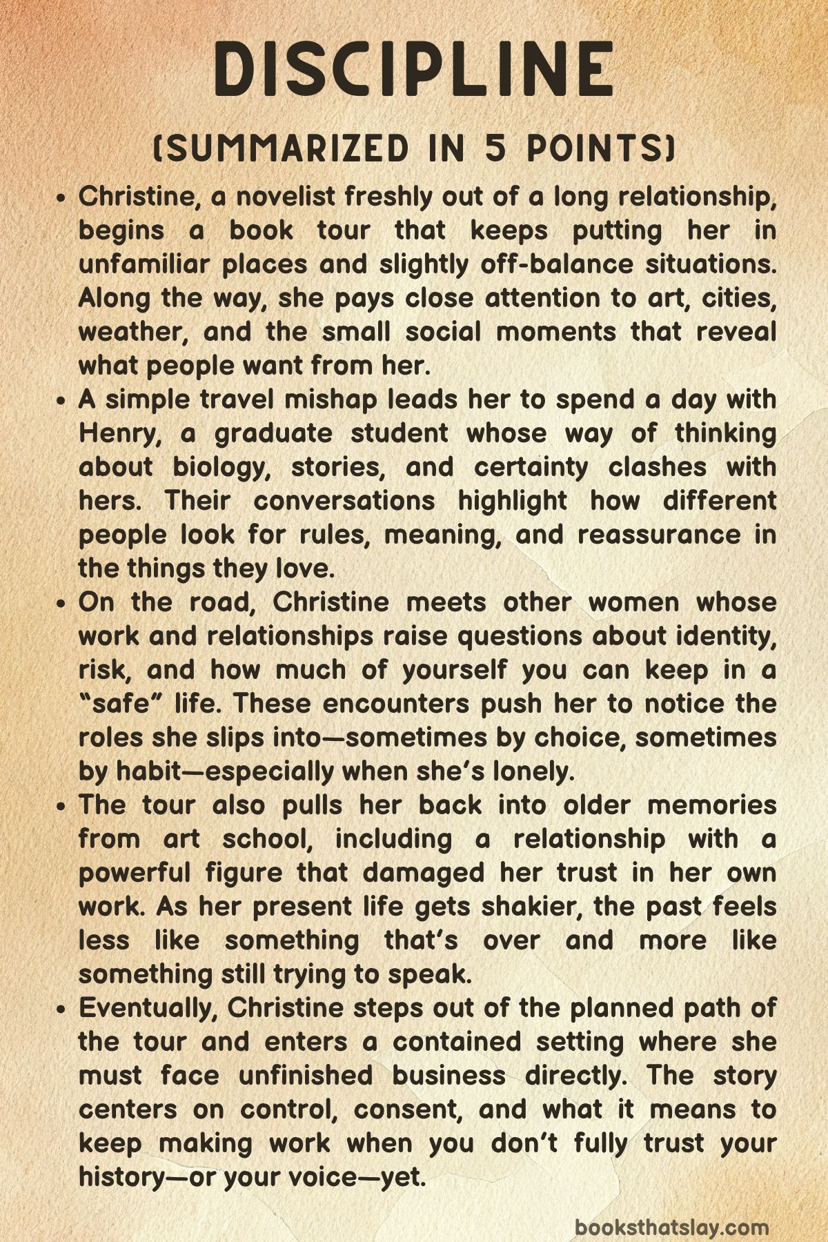 Discipline by Larissa Pham  Summary