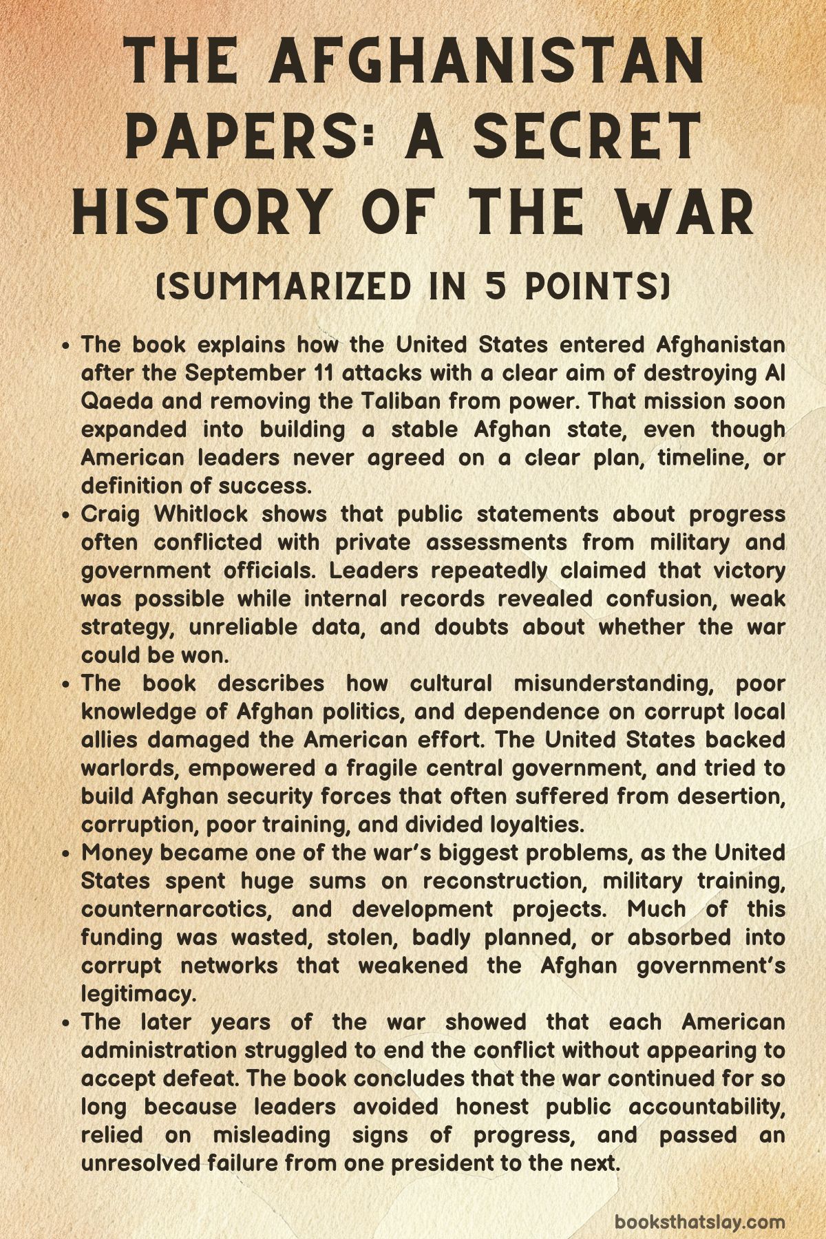 The Afghanistan Papers Summary 