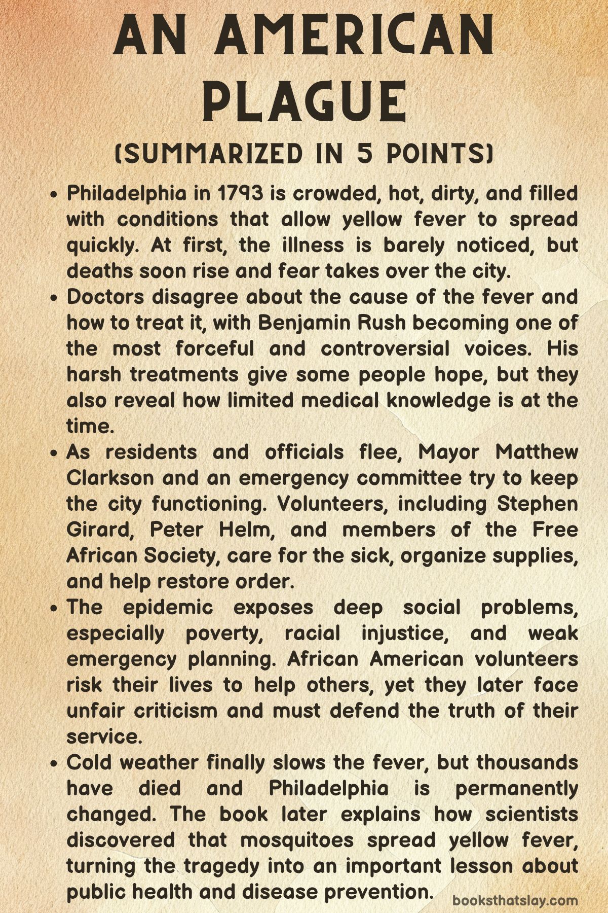 an american plague summary
