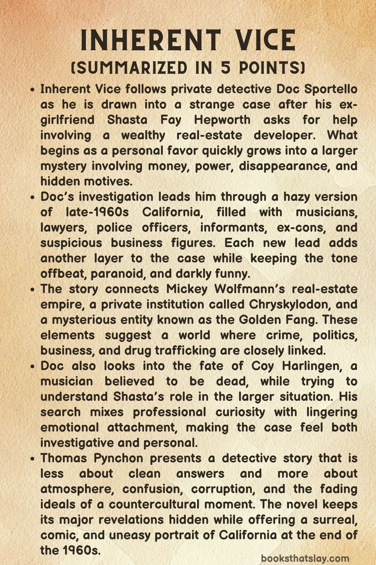 Inherent Vice Summary