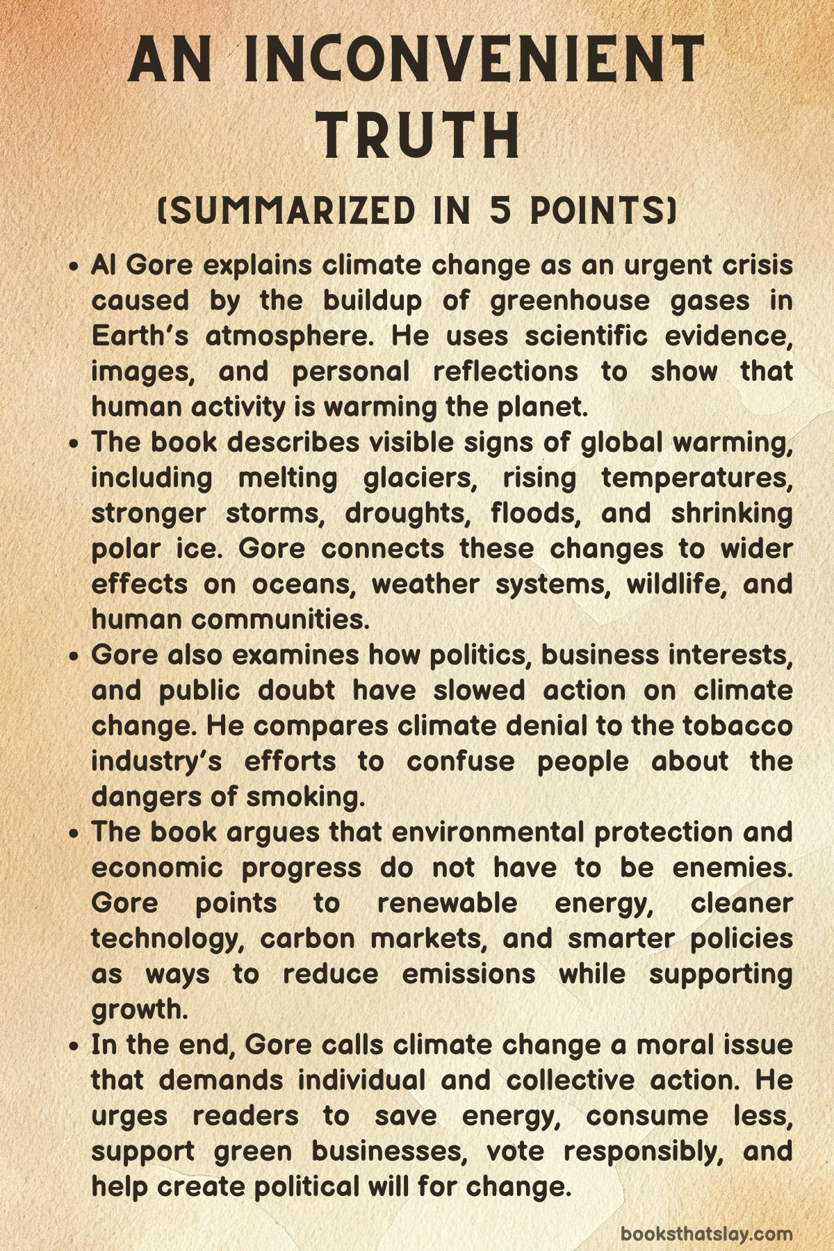 An Inconvenient Truth Summary