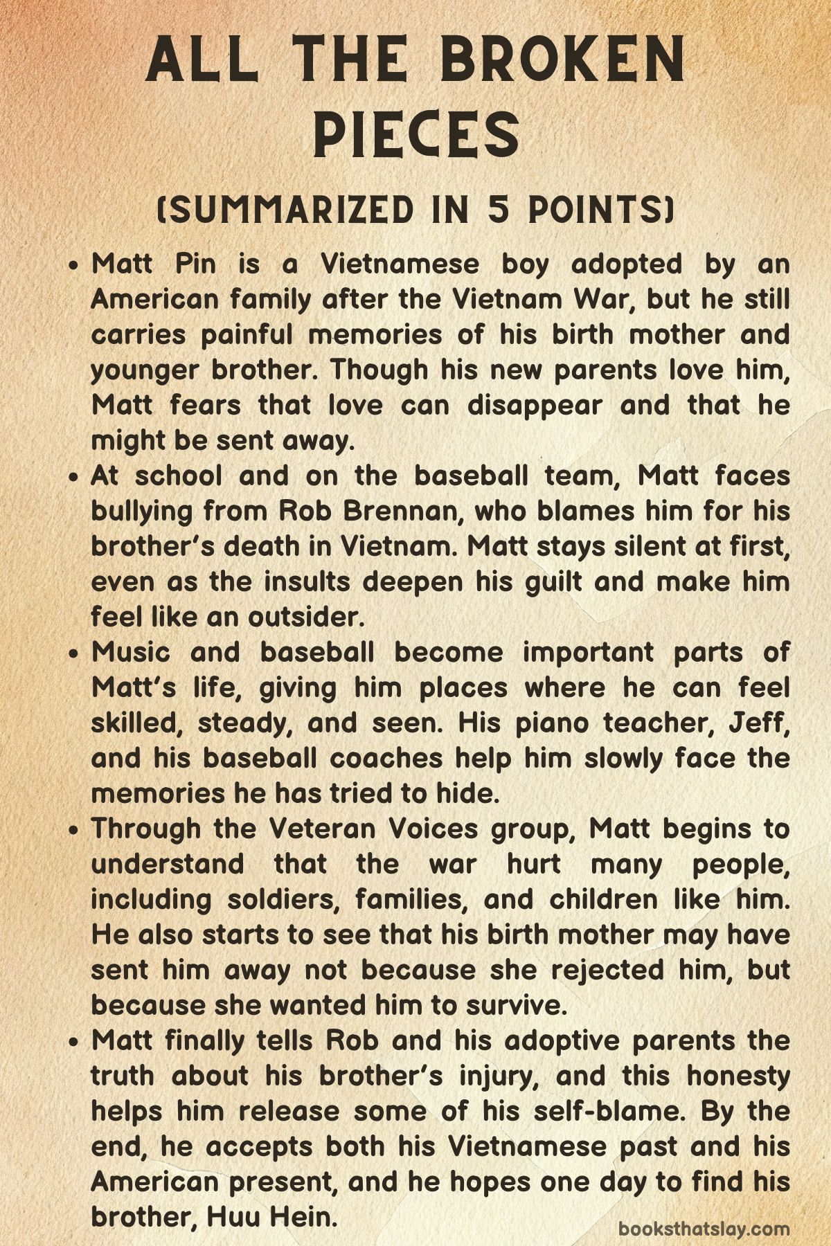 All the Broken Pieces Summary