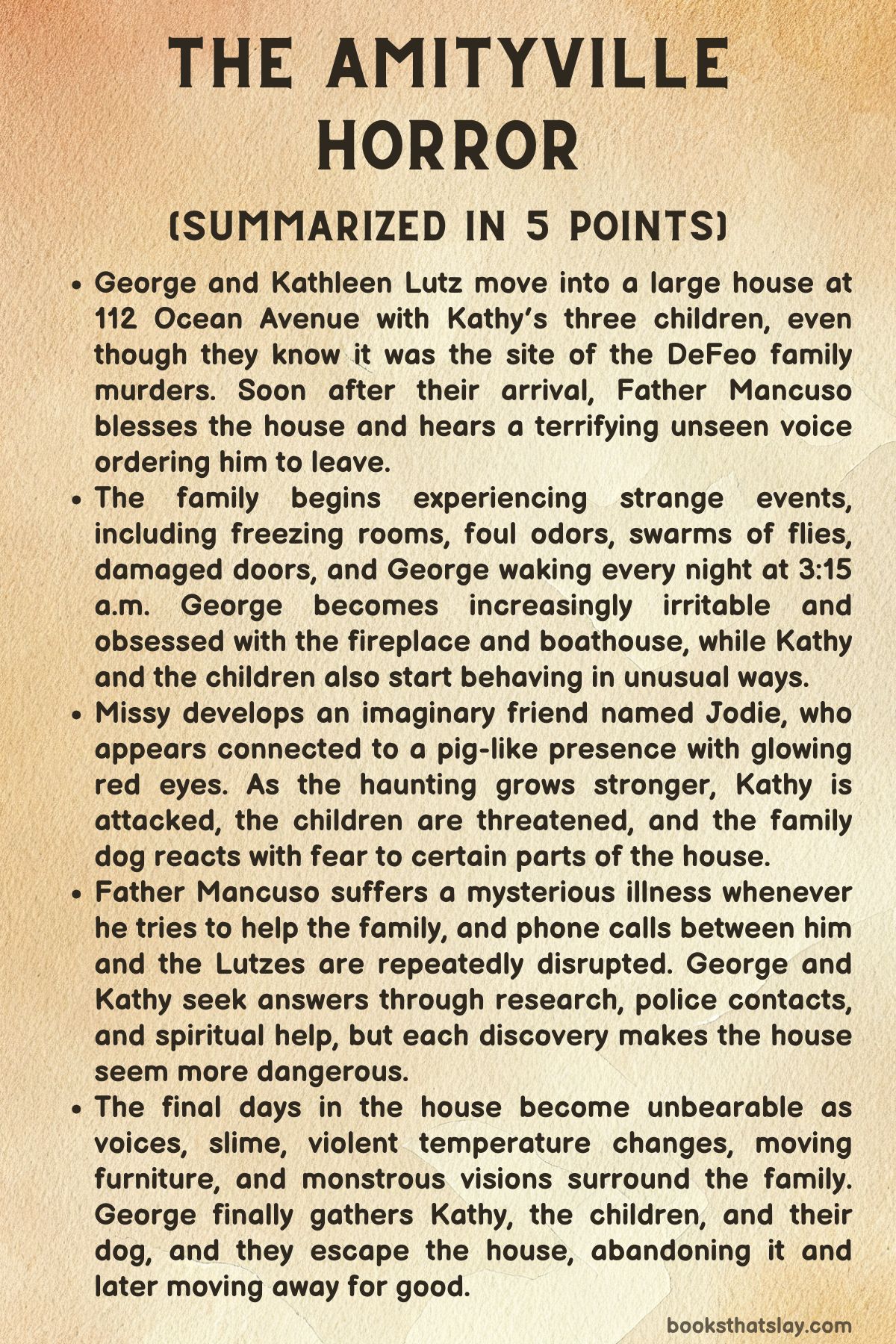 The Amityville Horror Summary